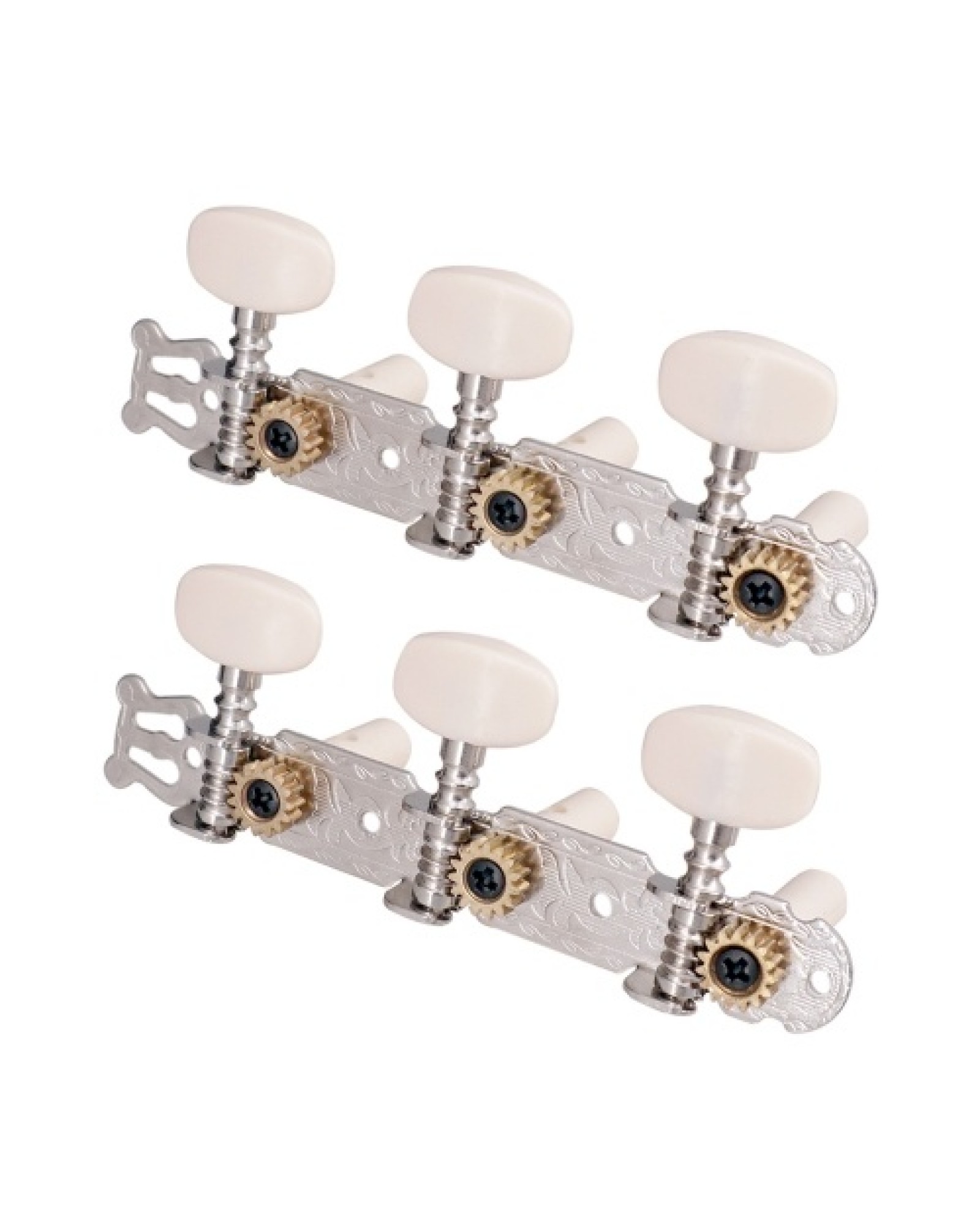 1 Pair Silver Guitar Tuning Pegs Classical Guitar String Tuning Tuners Machine Heads