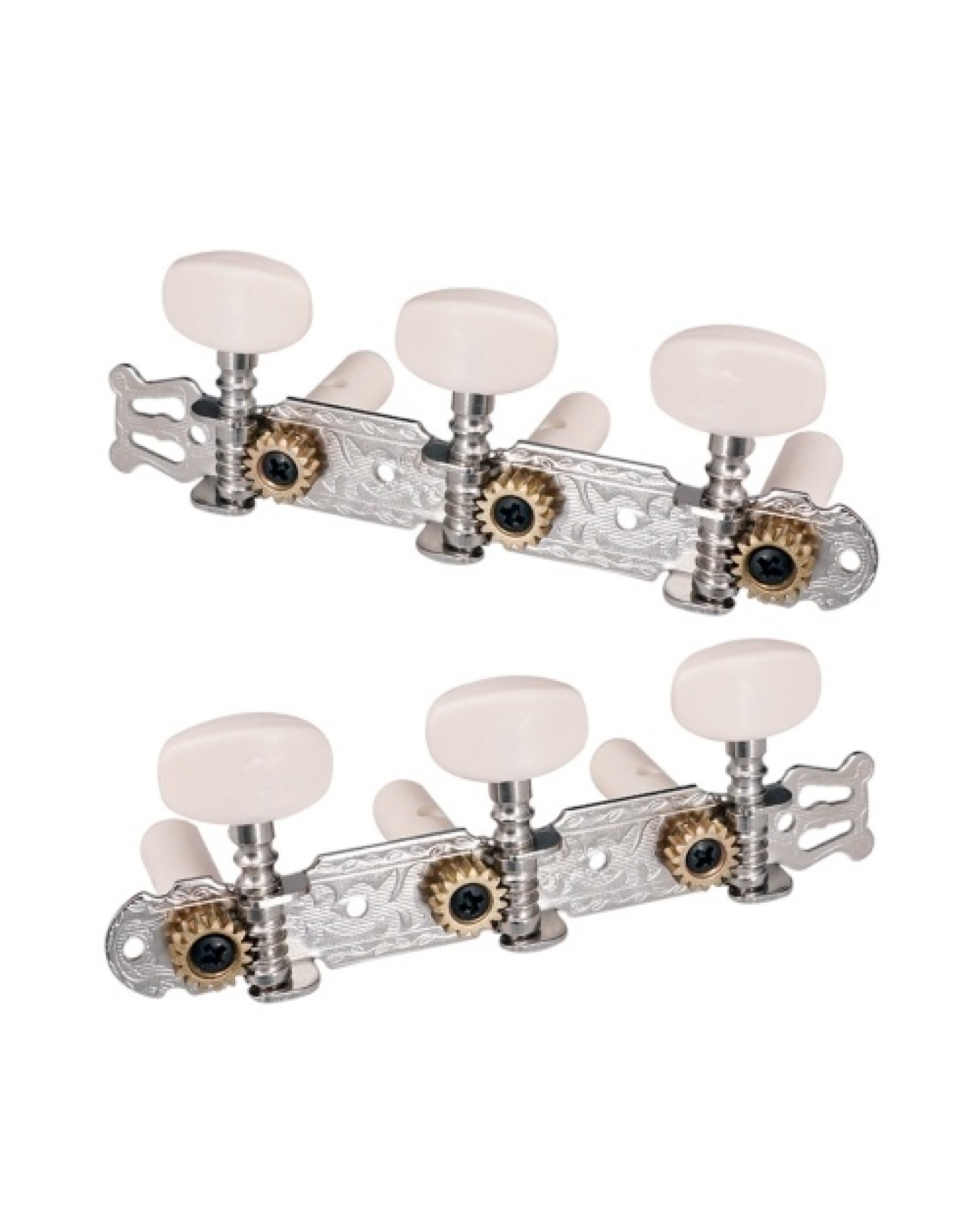 1 Pair Silver Guitar Tuning Pegs Classical Guitar String Tuning Tuners Machine Heads