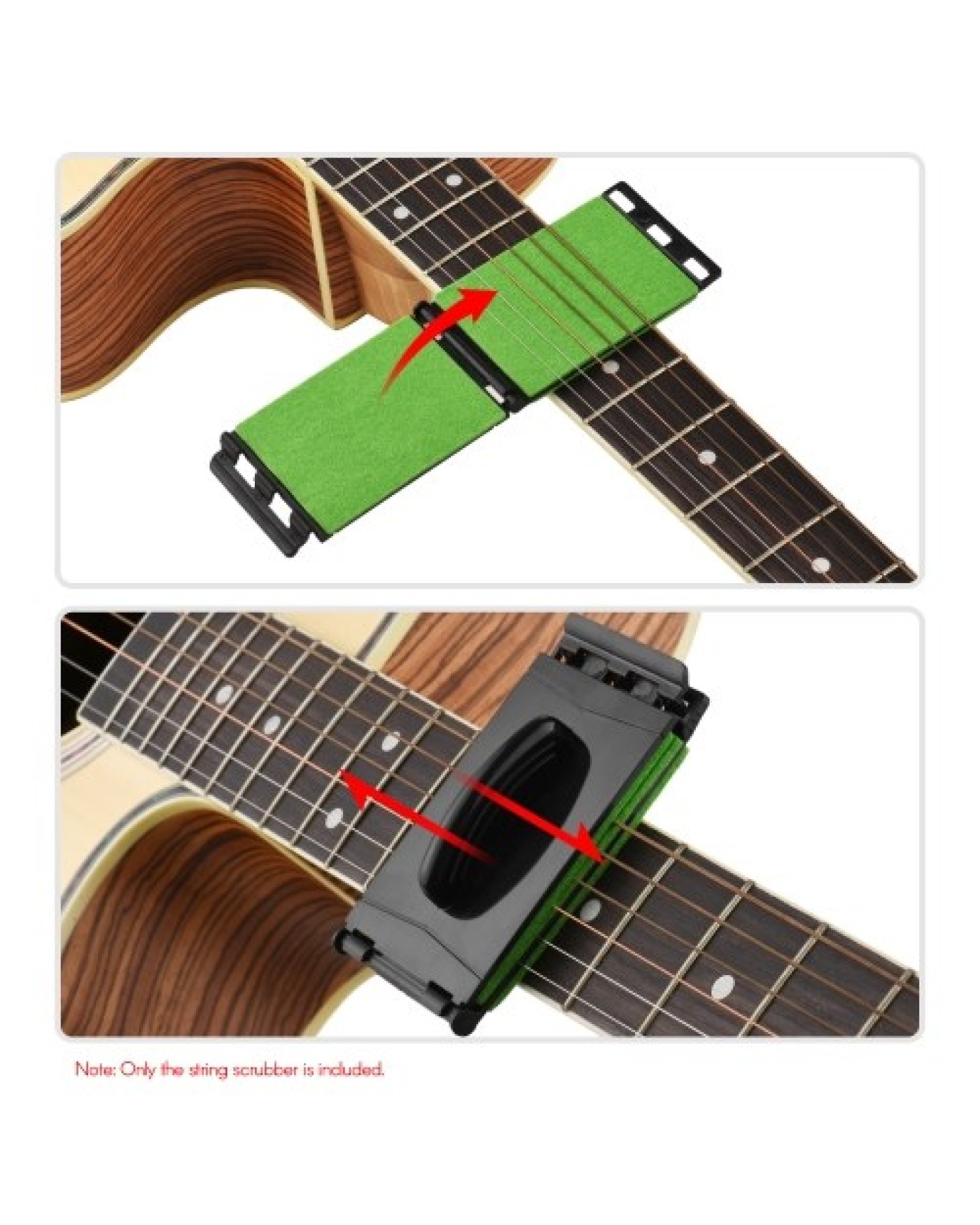 Electric Guitar Bass String Scrubber Fingerboard Rub Bass Cleaner Guitar Accessories Maintenance Care Cleaning Tool