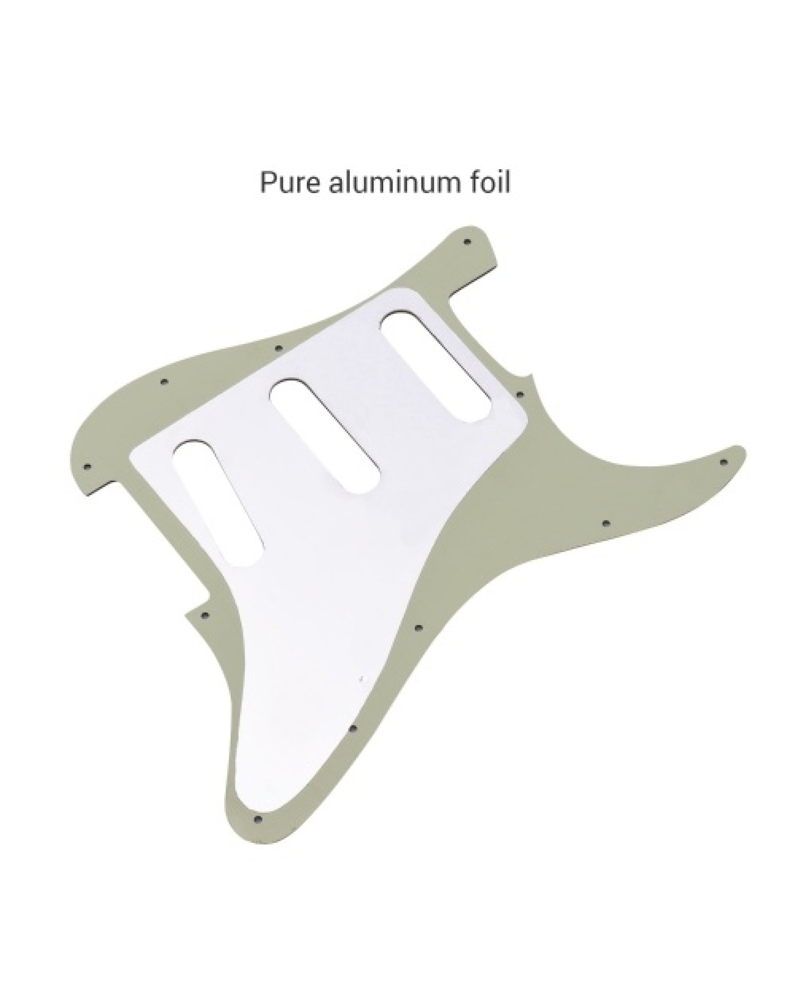Left-handed 11 Hole Guitar Pickguard 3 Ply Panels Pickguard with Screws for ST Guitar