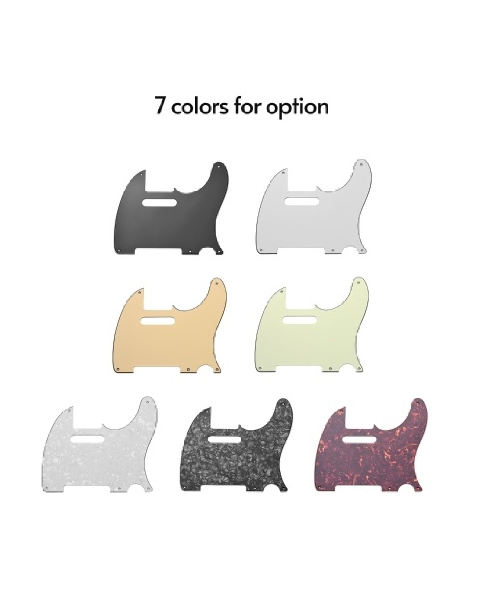 5 Hole TL50S Guitar Pickguard 3 Ply Panels Pickguard for TL Guitar