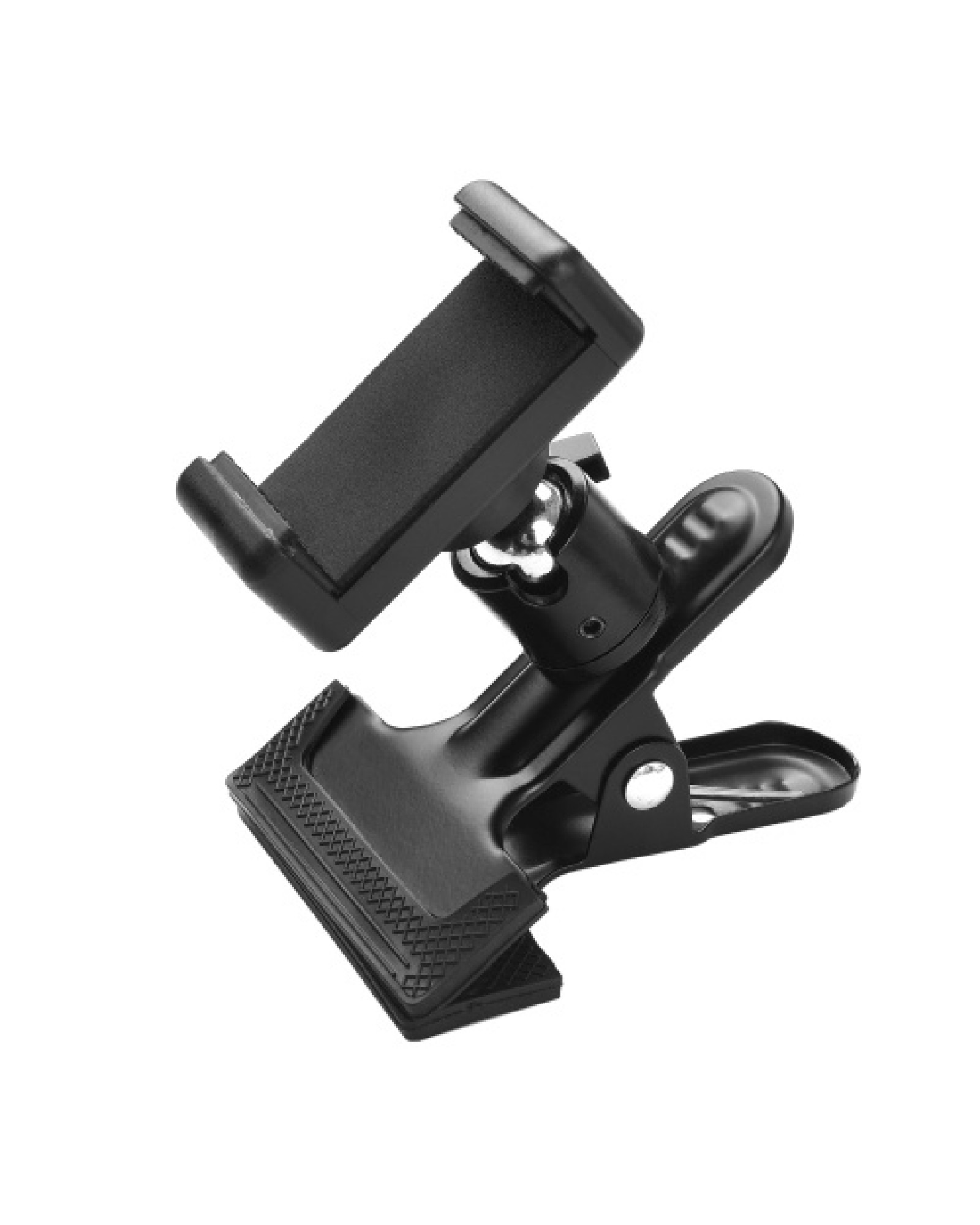 Clip-on Phone Holder Musical Instrument Phone Mount Stand with 360 Degree Rotatable Ball Head for Bass Guitar Head