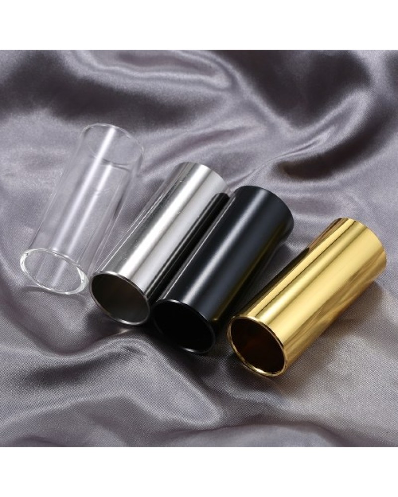 1PC 60MM High Guitar Slide Bar Stainless Steel Metal/Glass Finger Slides for Guitar Bass Banjo Ukulele String Instrument Accesso