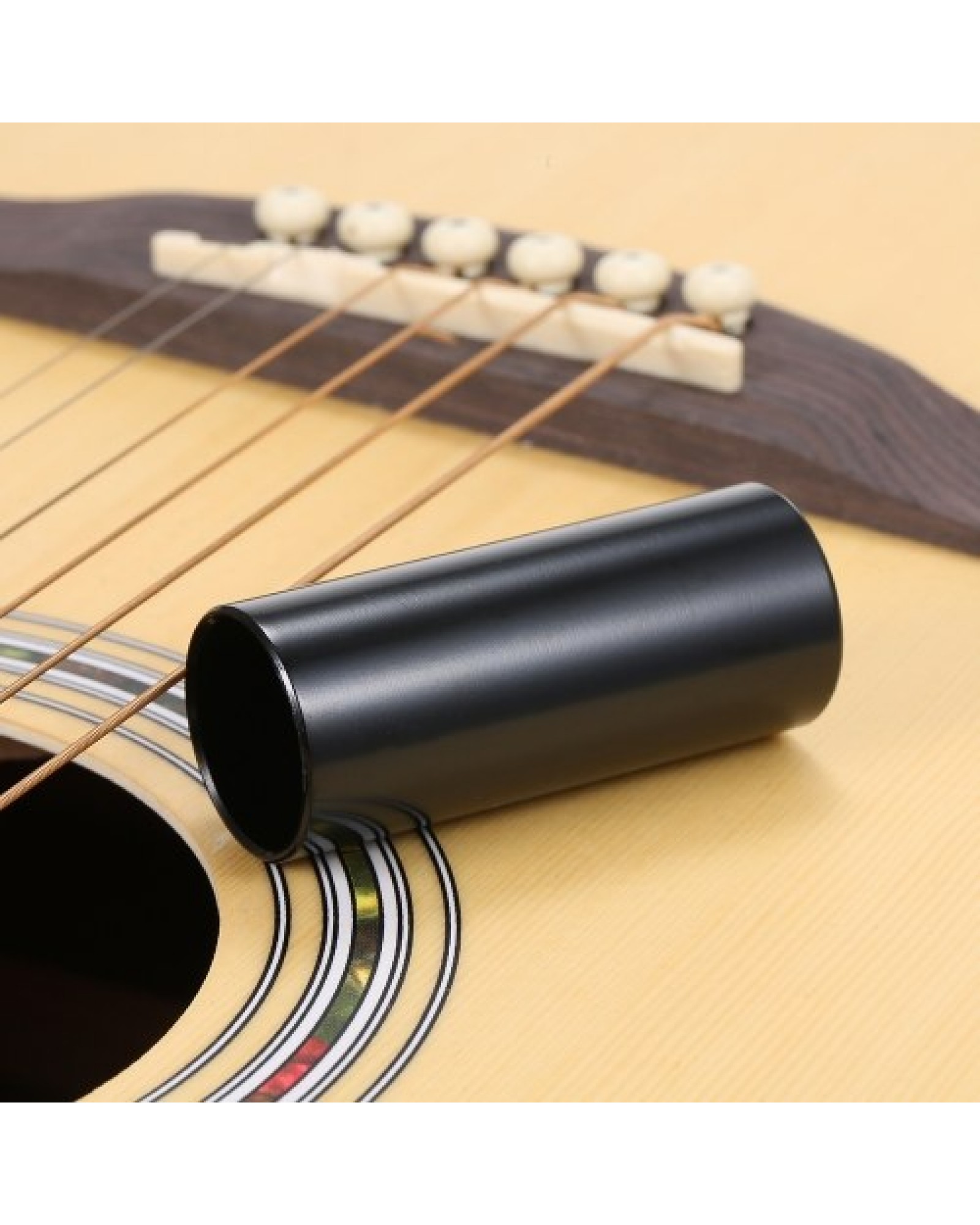 1PC 60MM High Guitar Slide Bar Stainless Steel Metal/Glass Finger Slides for Guitar Bass Banjo Ukulele String Instrument Accesso