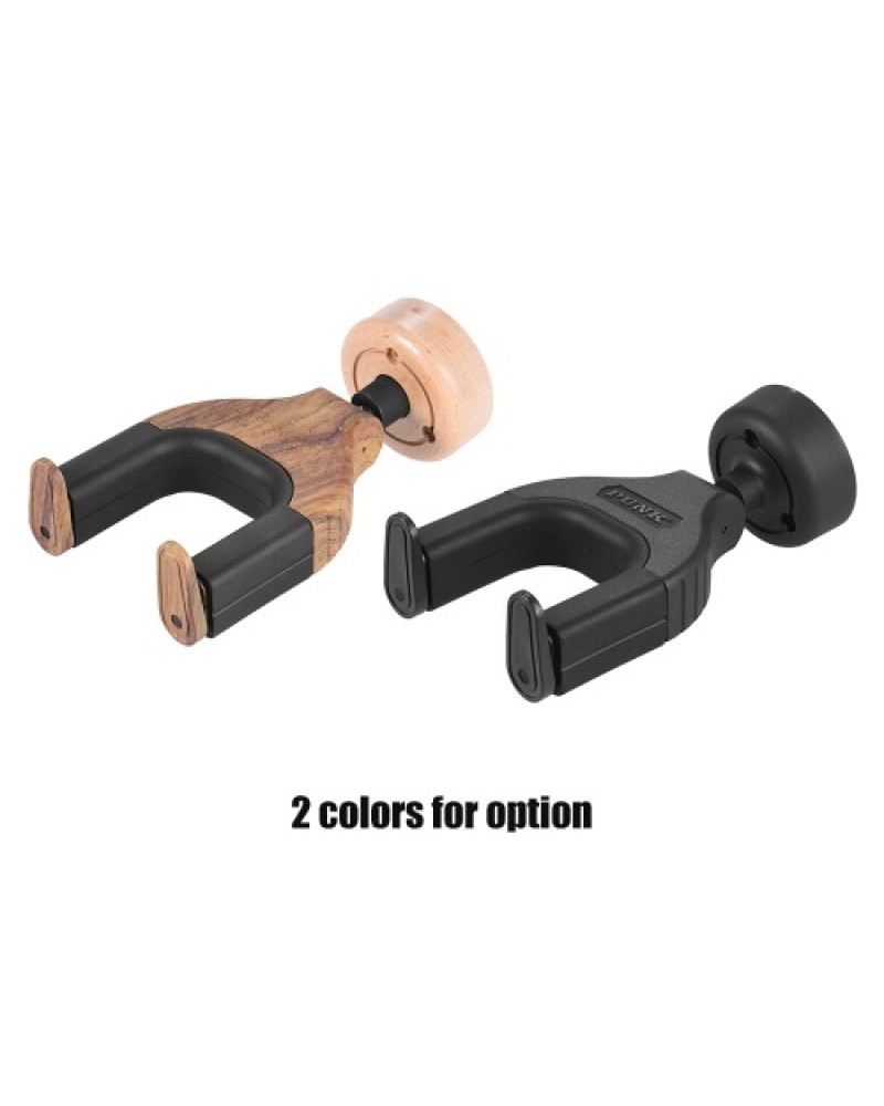 Wall Mount Guitar Hanger Hook Holder Keeper Auto Grip System Lock Round Base for Electric Acoustic Guitars Bass String Instrumen