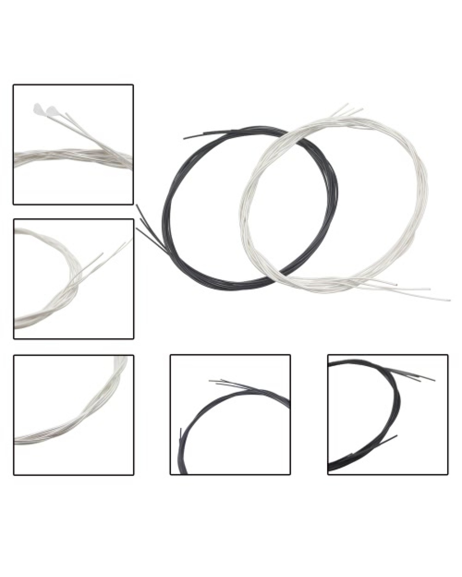 6pcs/set (.028-.043) Classical Guitar Strings Nylon Two Colors Normal Tension