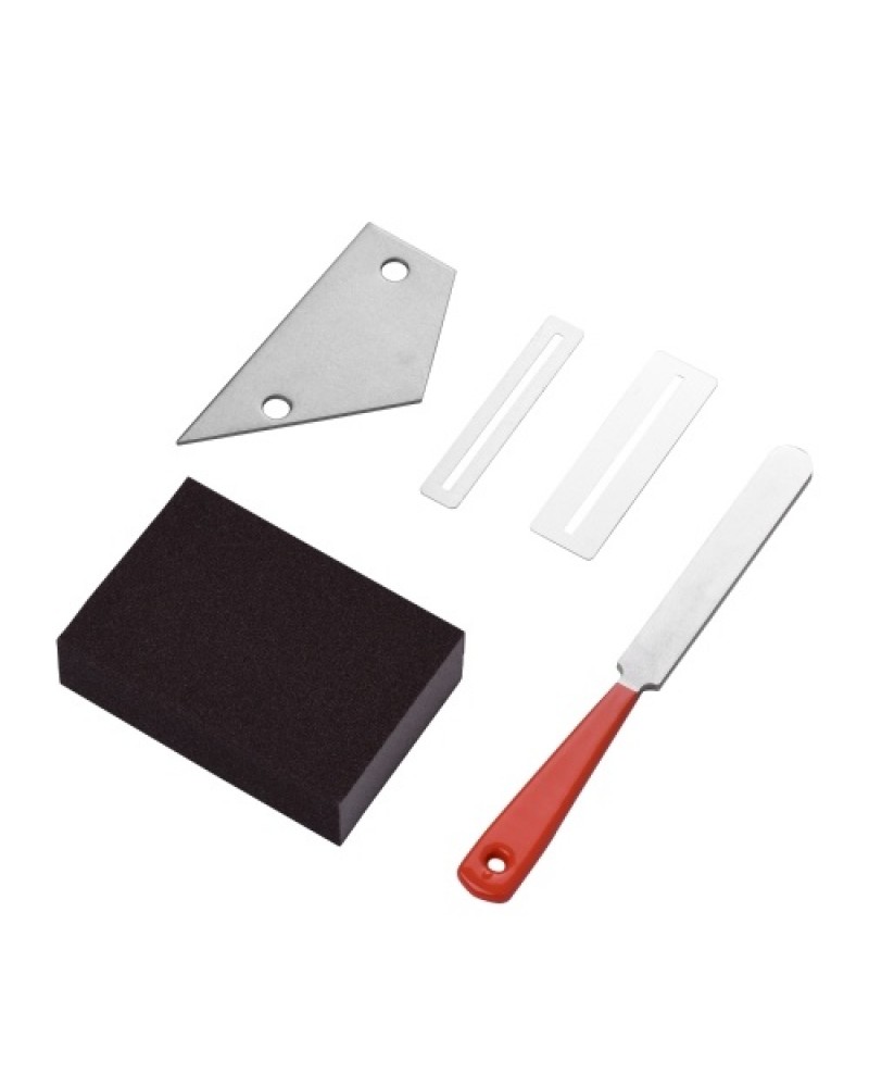 Guitar Luthier Tool Kit  1pc Stainless Steel Guitar Fret File + 2pcs Fingerboard Guard + 1pc Guitar Fret Rocker Leveling + 1pc G