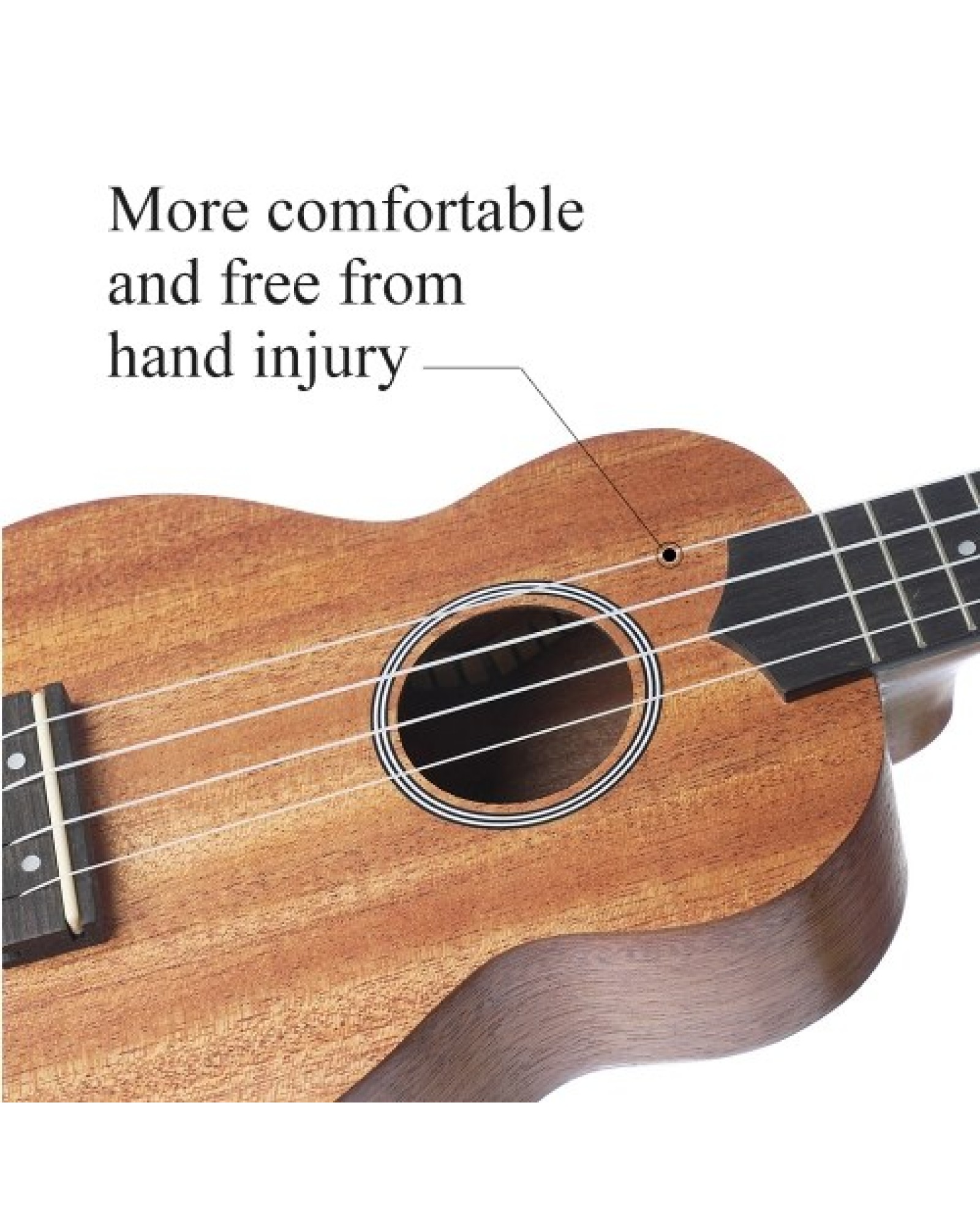 Ukulele 21 Inch Ukeleles Mini Guitar Musical Instrument Solid Wood