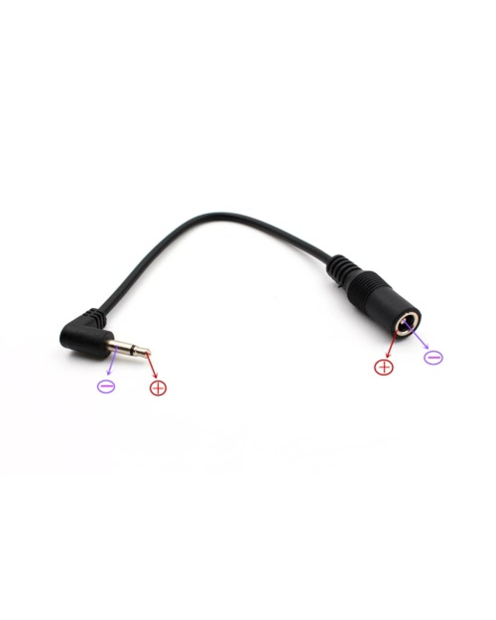 5.5mm * 2.1/2.5mm to 3.5mm(1/8″) Positive Tip Power Supply Converter Cable for Guitar Effect