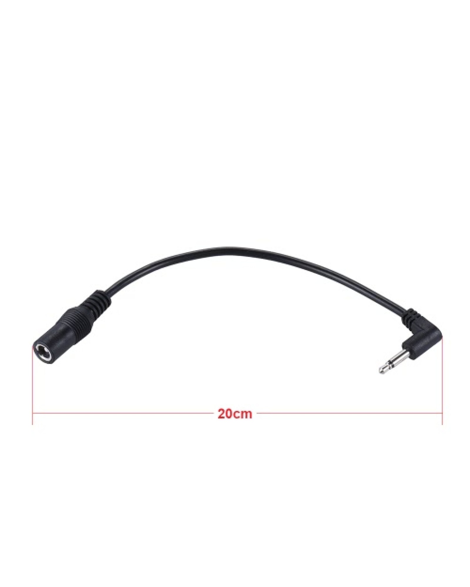 5.5mm * 2.1/2.5mm to 3.5mm(1/8″) Positive Tip Power Supply Converter Cable for Guitar Effect