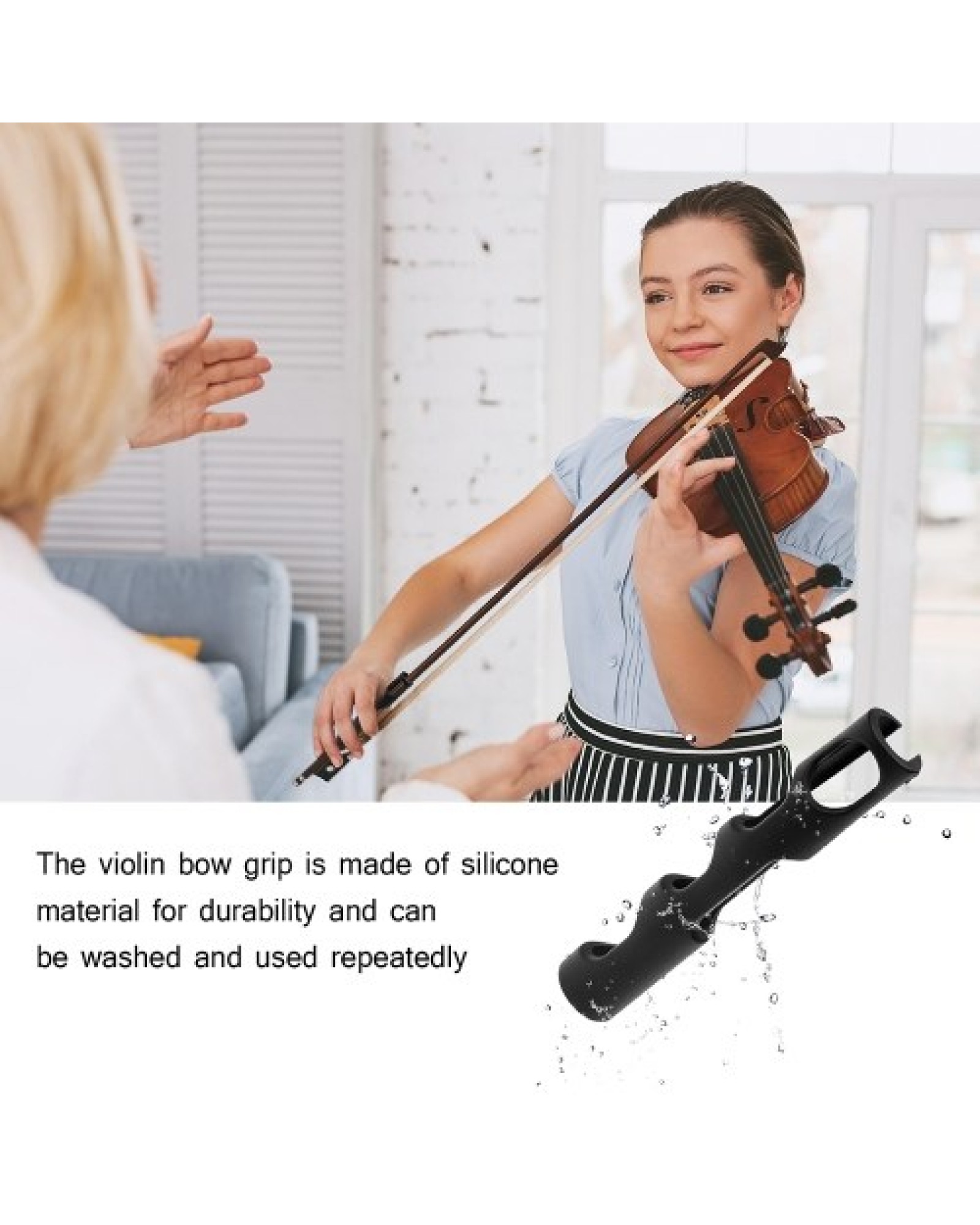 Violin Bow Holder Grip Corrector Viola Bow Teaching Aid Violin Bow Grip Accessories for Violin Beginner Children