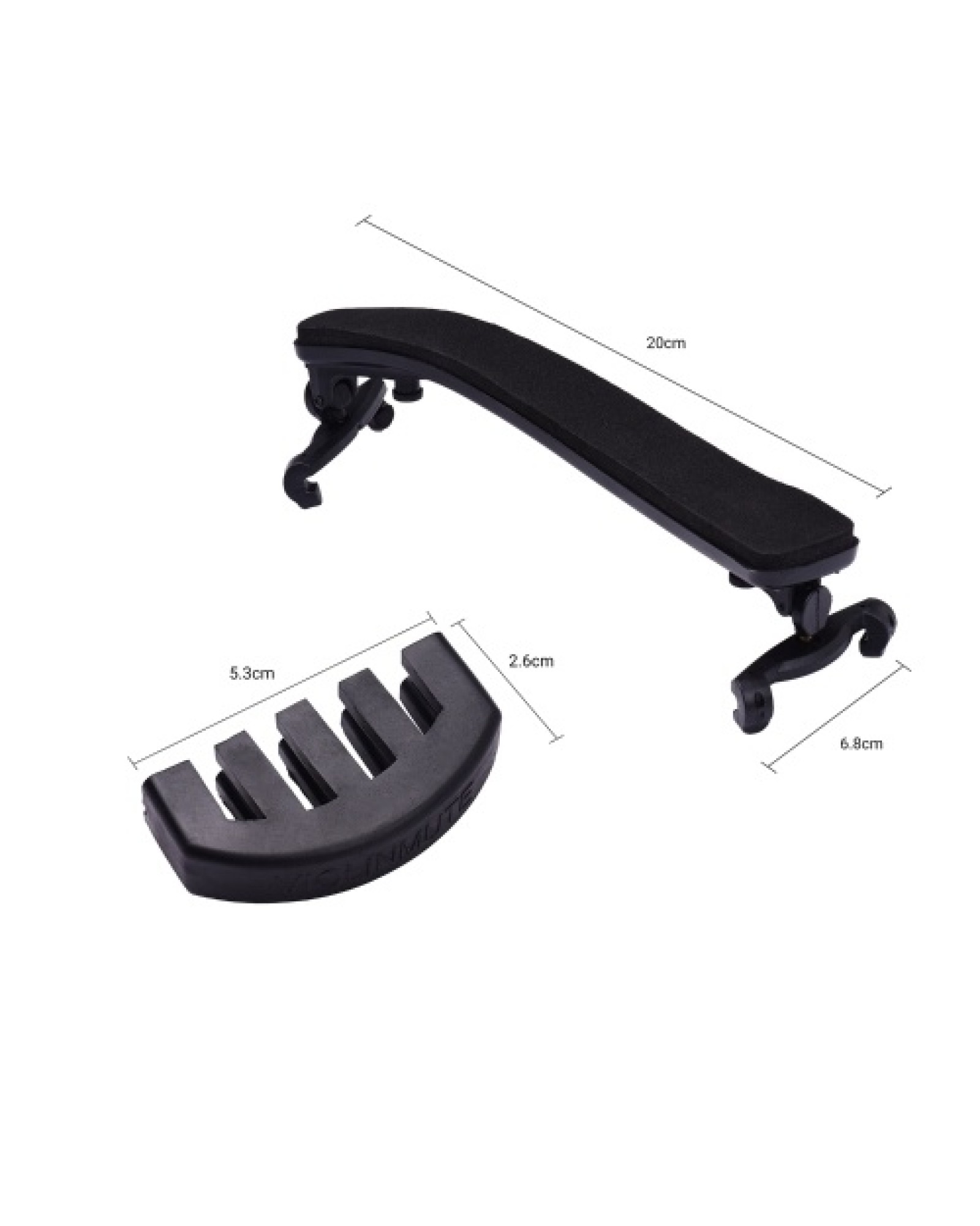 Violin Shoulder Rest Mute Strings Set Violin Part Replacement Kit for 3/4 4/4 Violins