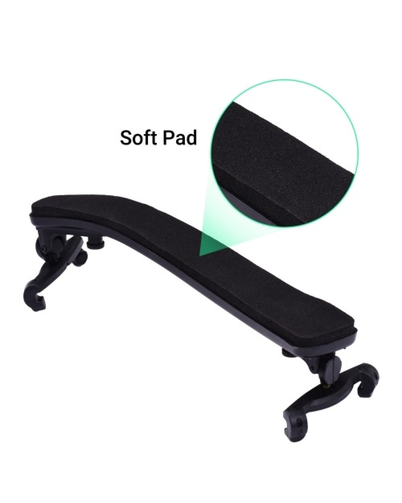 Violin Shoulder Rest Mute Strings Set Violin Part Replacement Kit for 3/4 4/4 Violins