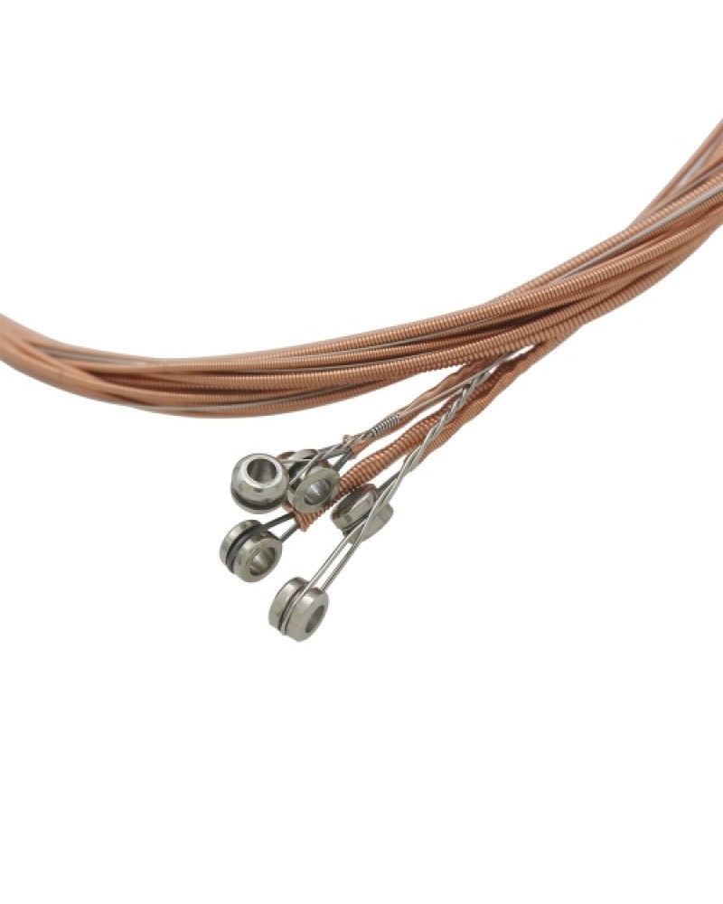 Steel Phosphor Bronze Color Alloy Wound 1st-6th (.011-.052) 6pcs Acoustic Guitar Strings String Set