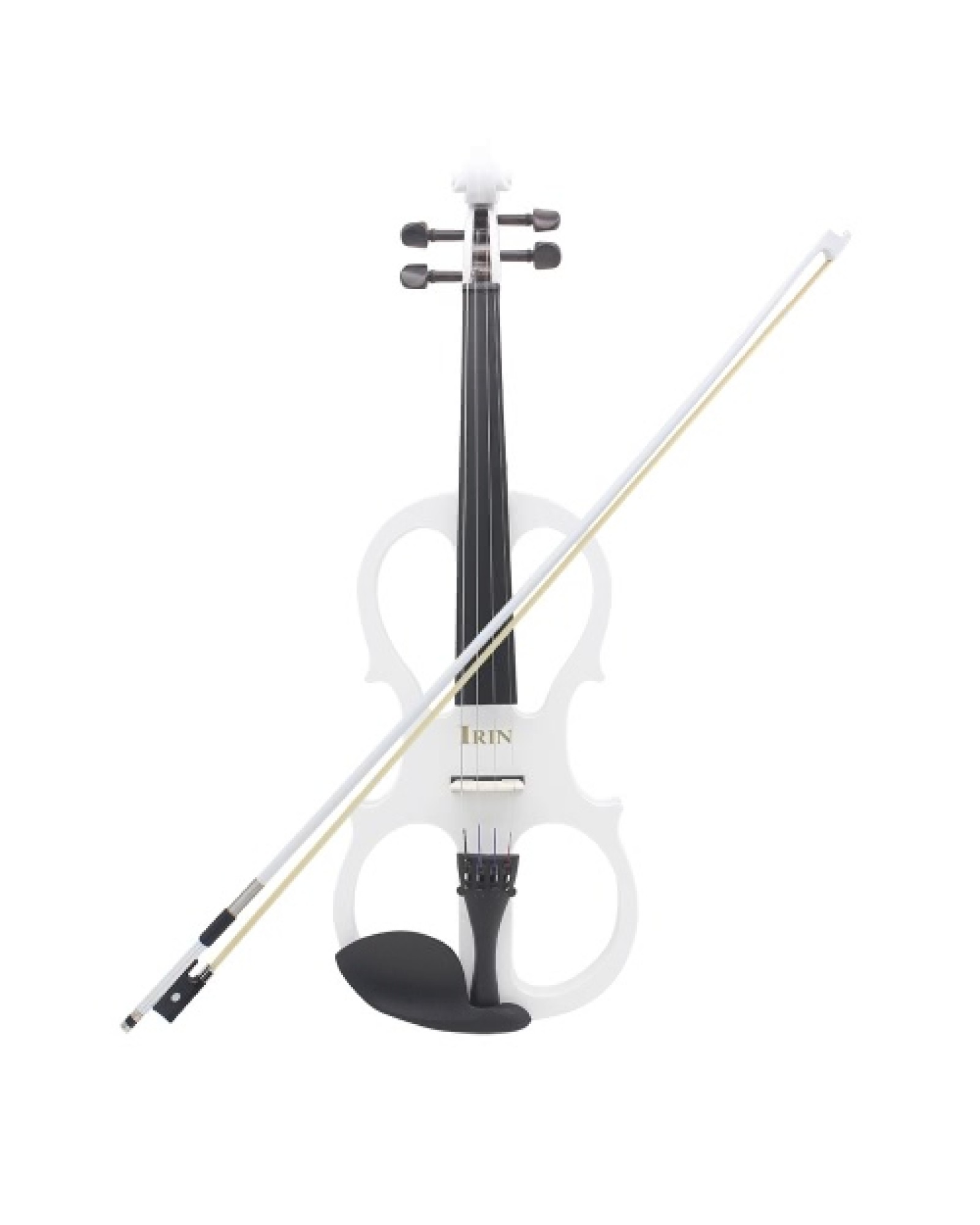 4/4 Wood Maple Electric Violin Fiddle Stringed Instrument with Ebony Fittings Cable Headphone Case for Music Lovers Beginners