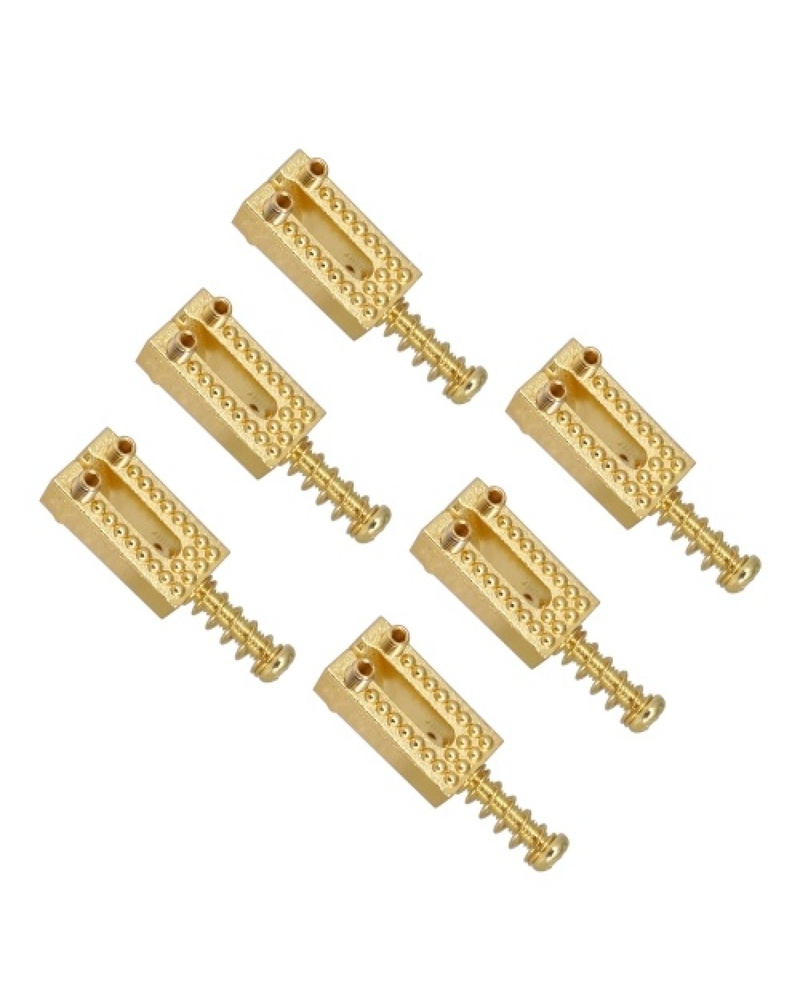 6pcs Vintage Guitar Bridge String Saddles Zinc Alloy Electric Guitars Accessories