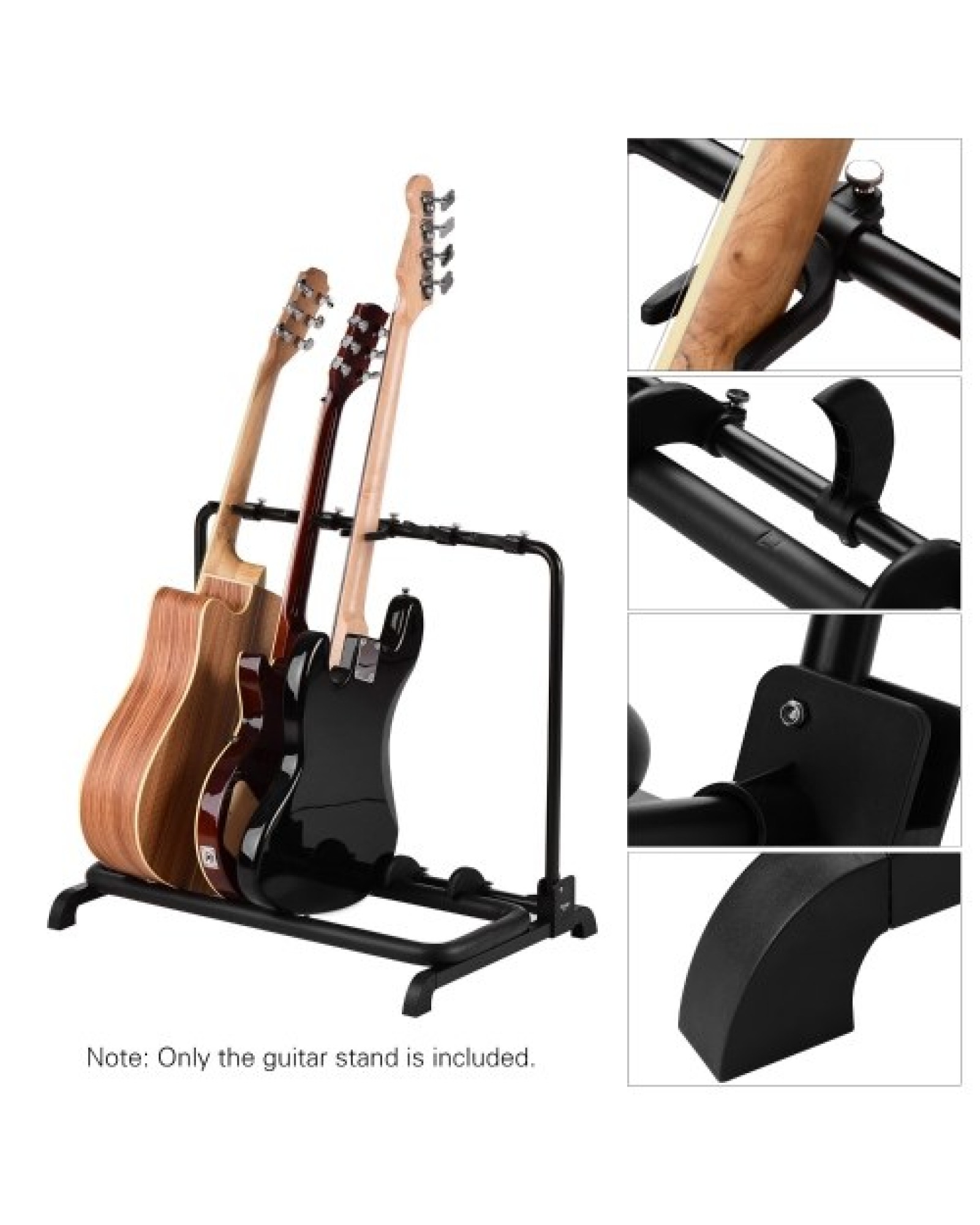 Foldable Multi Guitar Stand 5 Holders for Guitar Display Storage