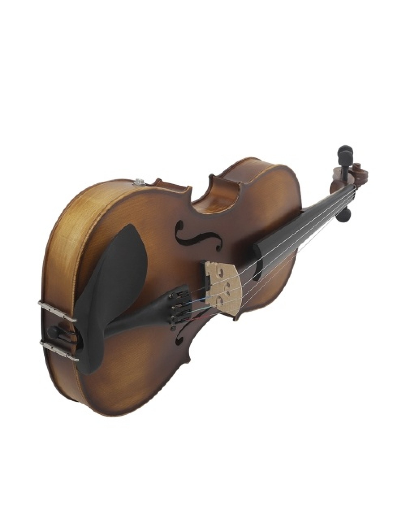 16inch Electric Viola EQ Spruce Wood with Bow Cleaning Cloth Carry Box for Adults Children Beginner