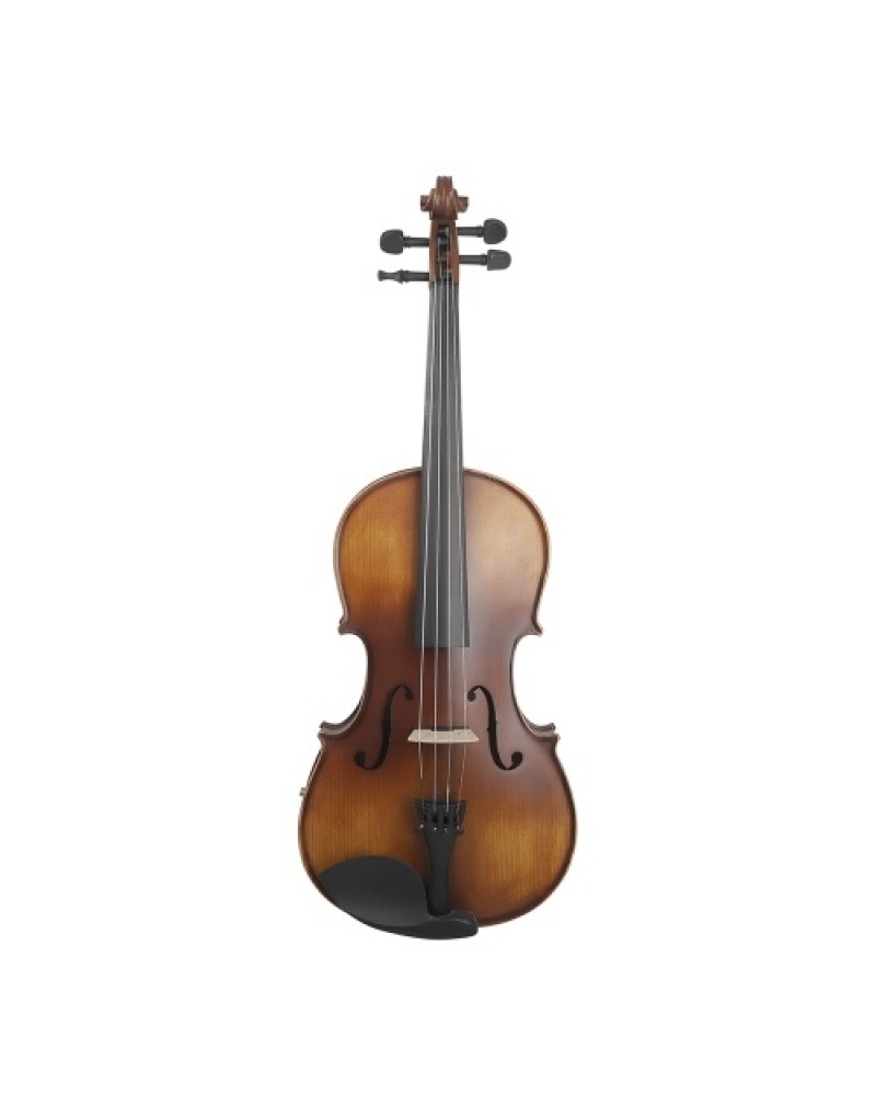 16inch Electric Viola EQ Spruce Wood with Bow Cleaning Cloth Carry Box for Adults Children Beginner