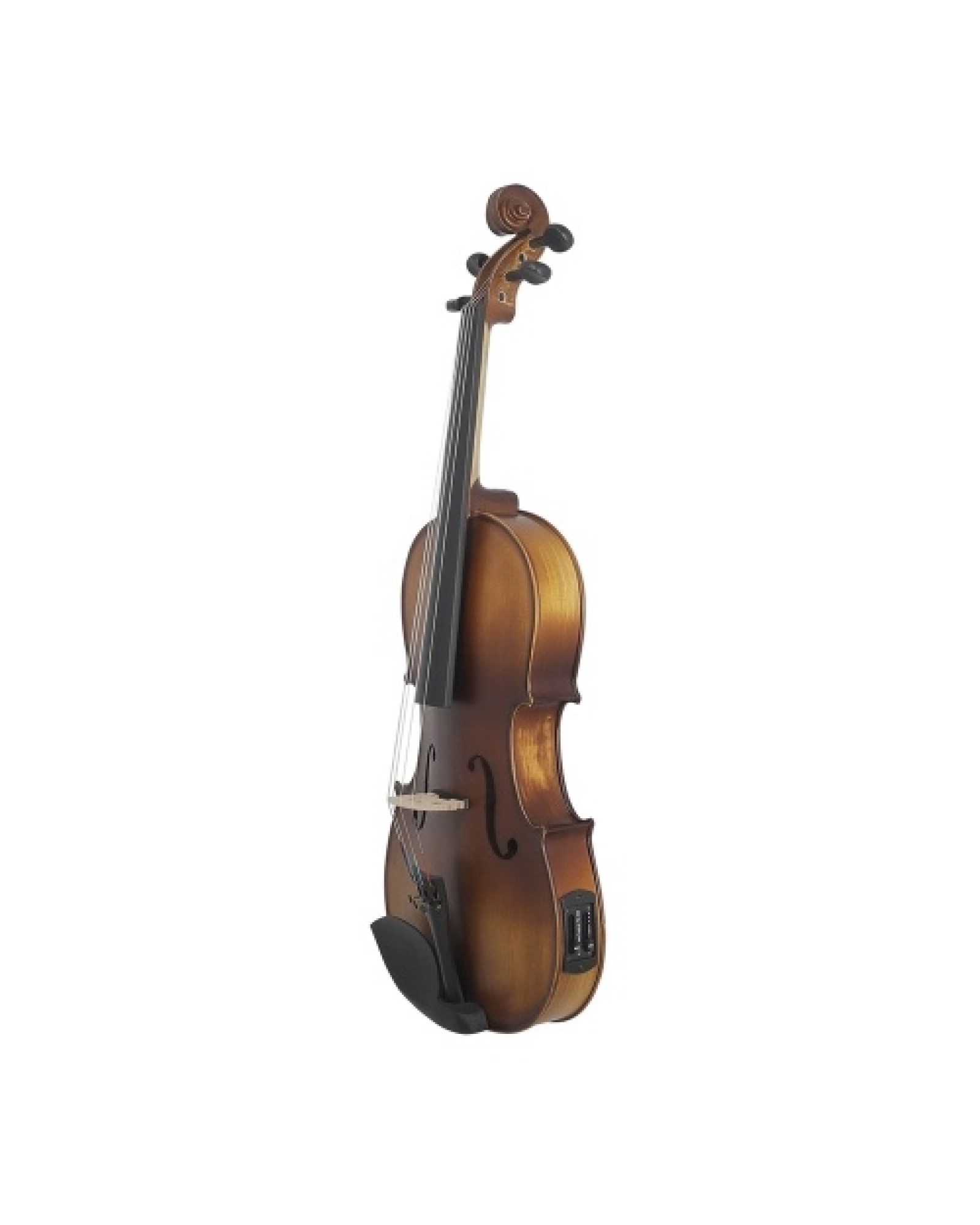 16inch Electric Viola EQ Spruce Wood with Bow Cleaning Cloth Carry Box for Adults Children Beginner