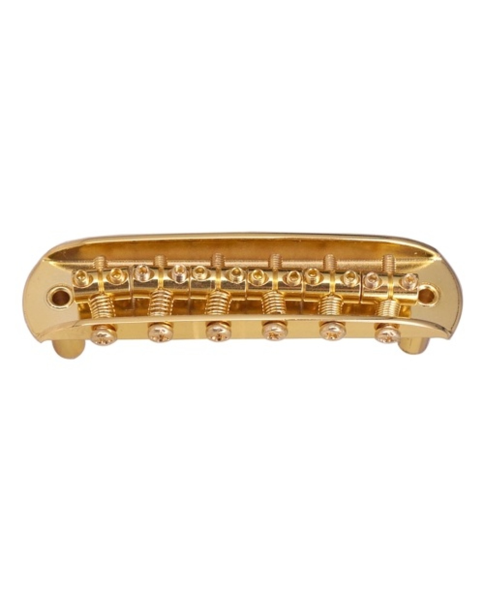 Electric Guitar Bridge Compatible with JM Series, Guitar Tailpiece Chrome Roller Saddles with 2 Screw Sleeves &amp; 1.5mm Hexago