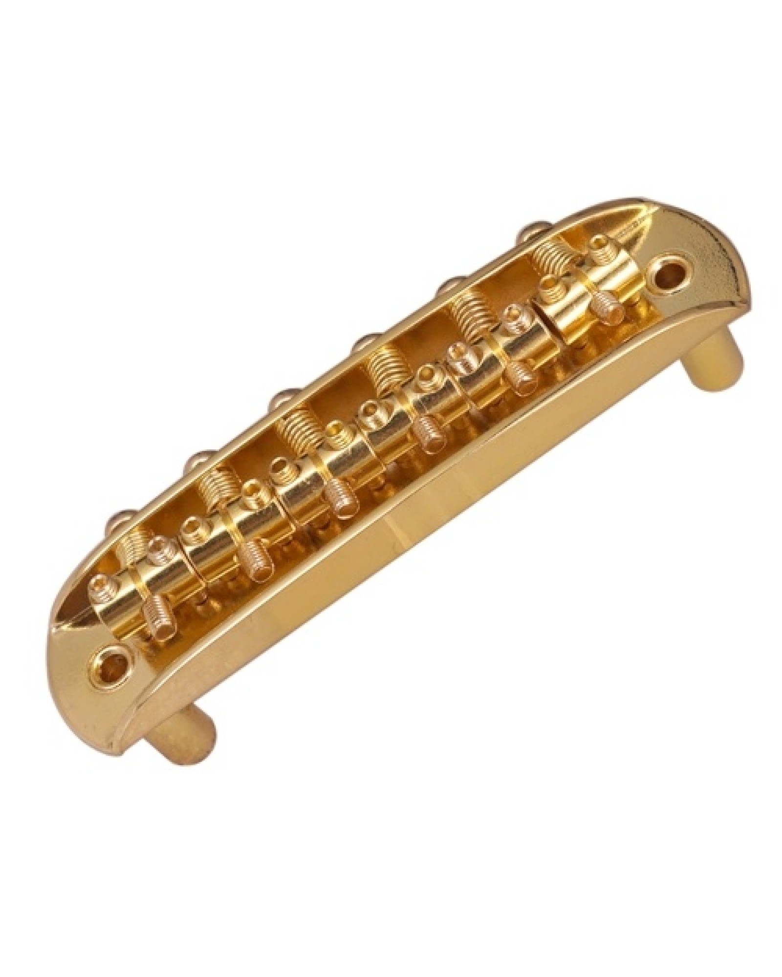 Electric Guitar Bridge Compatible with JM Series, Guitar Tailpiece Chrome Roller Saddles with 2 Screw Sleeves &amp; 1.5mm Hexago