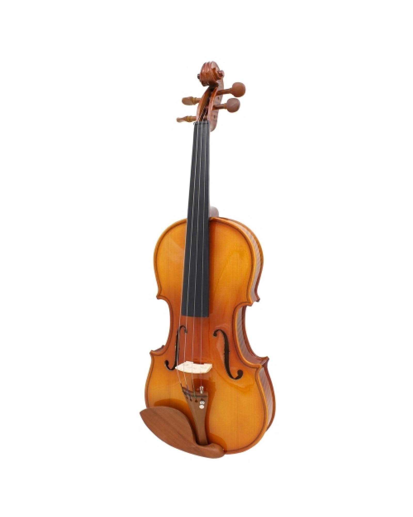 Full Size 4/4 Natural Acoustic Solid Wood Spruce Flame Maple Veneer Violin Fiddle for Beginner Student Performer  Jujube Wood Pa