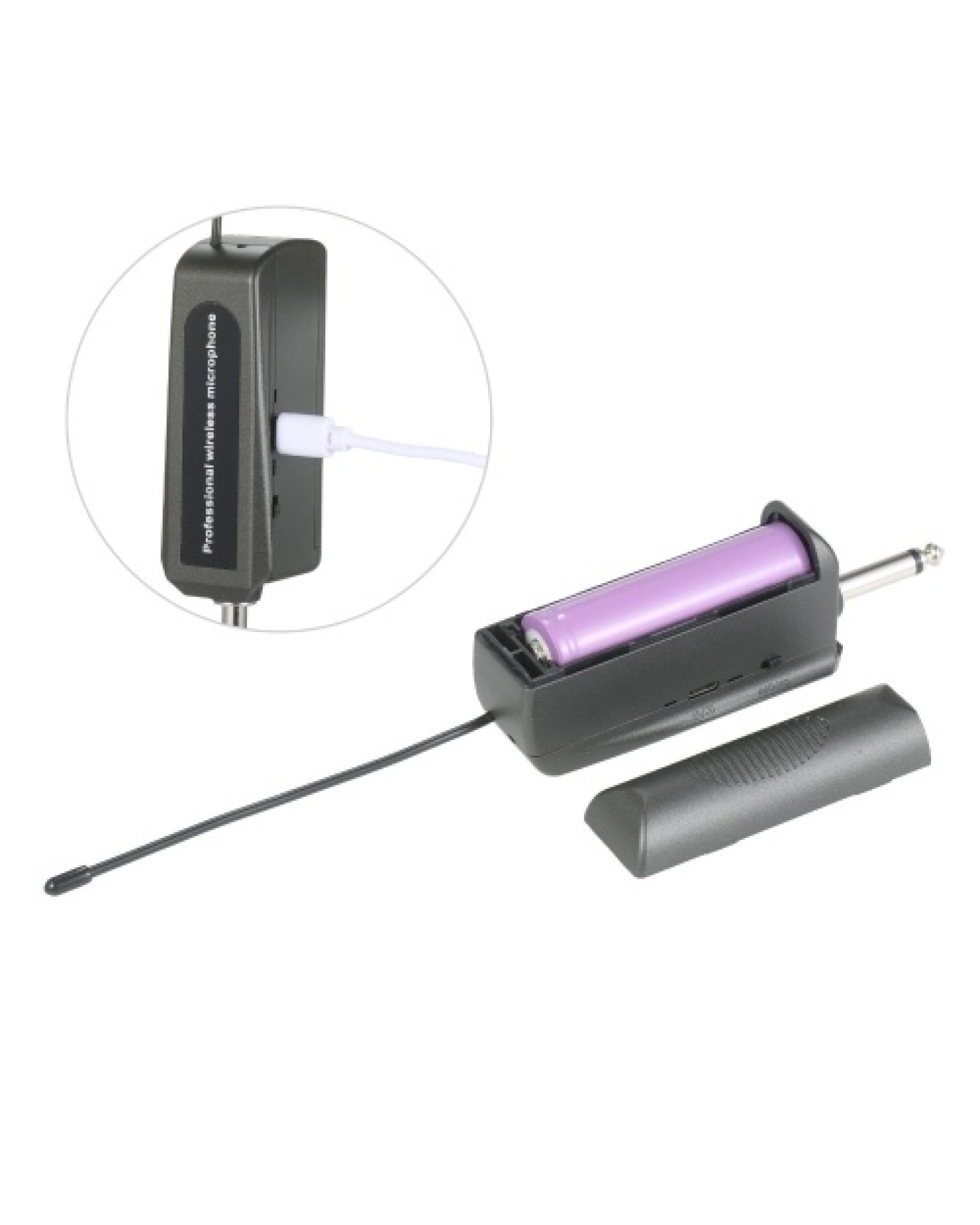 UHF Headset Wireless Microphone Transmitter &amp; Receiver Music Instrument Wireless System 6.35mm Standard Audio Plug