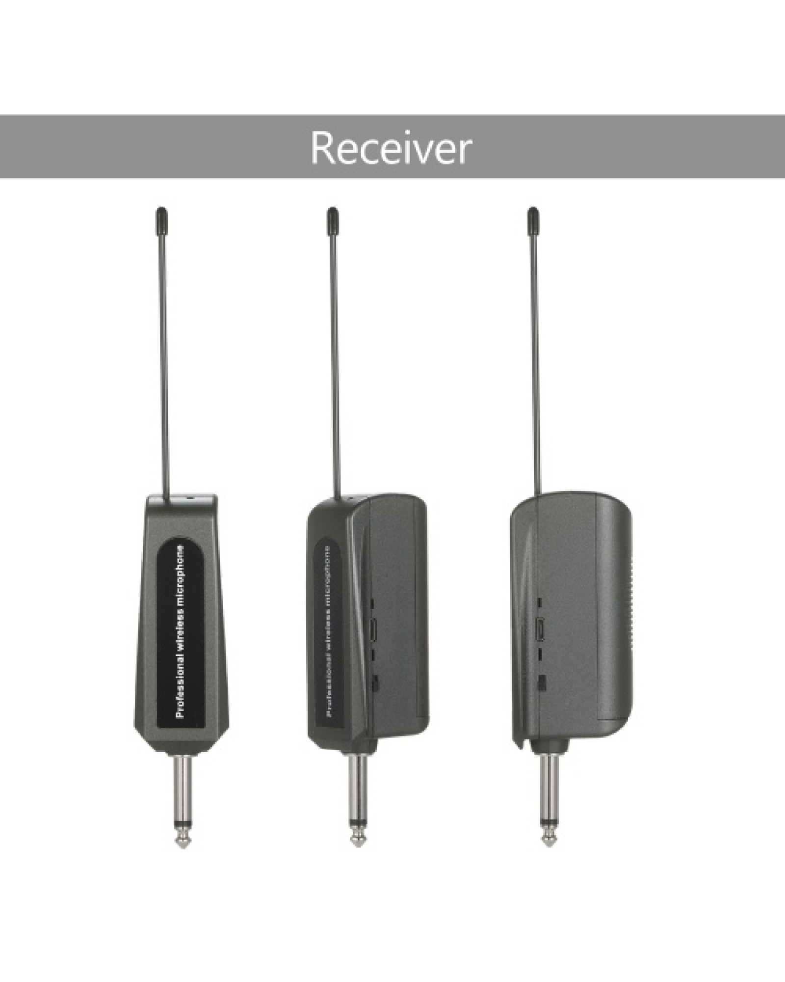 UHF Headset Wireless Microphone Transmitter &amp; Receiver Music Instrument Wireless System 6.35mm Standard Audio Plug