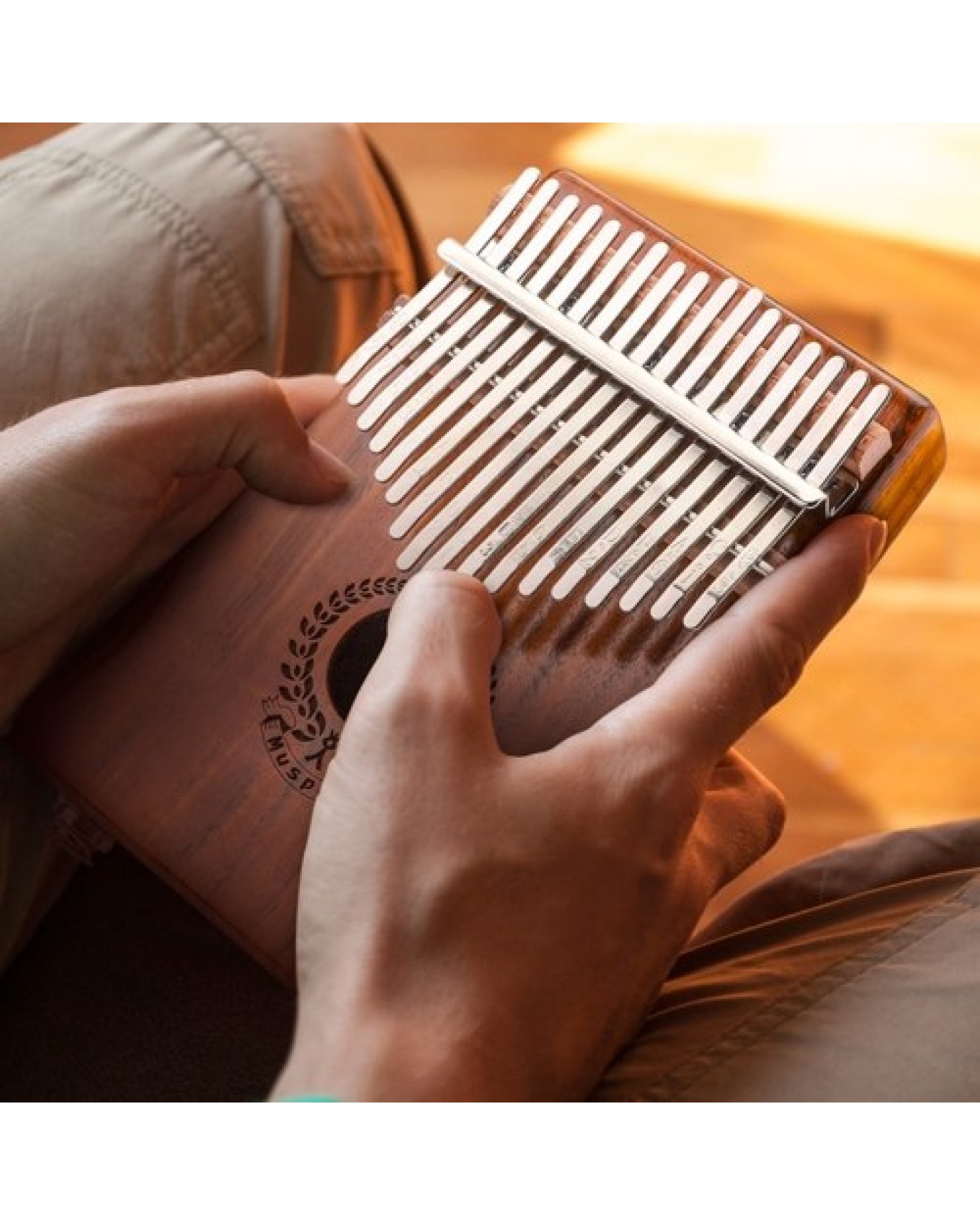 17 Keys Finger Piano Instrument Portable with Audio Cable Storage Bag Portable for Music Player Kids Adults Beginner Gift 