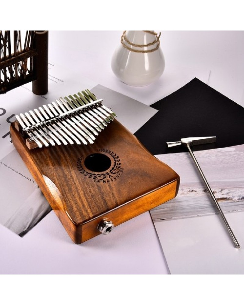 17 Keys Finger Piano Instrument Portable with Audio Cable Storage Bag Portable for Music Player Kids Adults Beginner Gift 