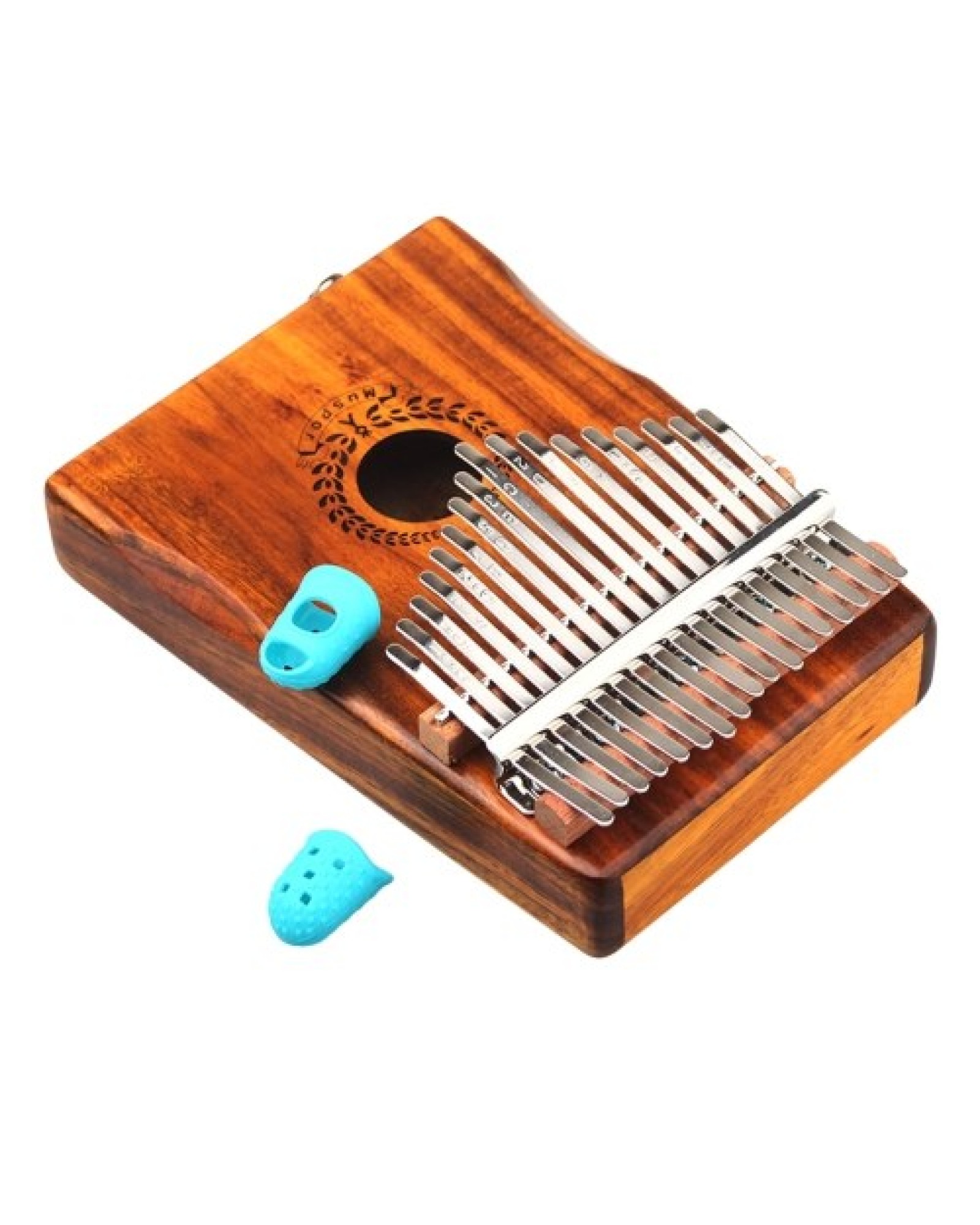 17 Keys Finger Piano Instrument Portable with Audio Cable Storage Bag Portable for Music Player Kids Adults Beginner Gift 