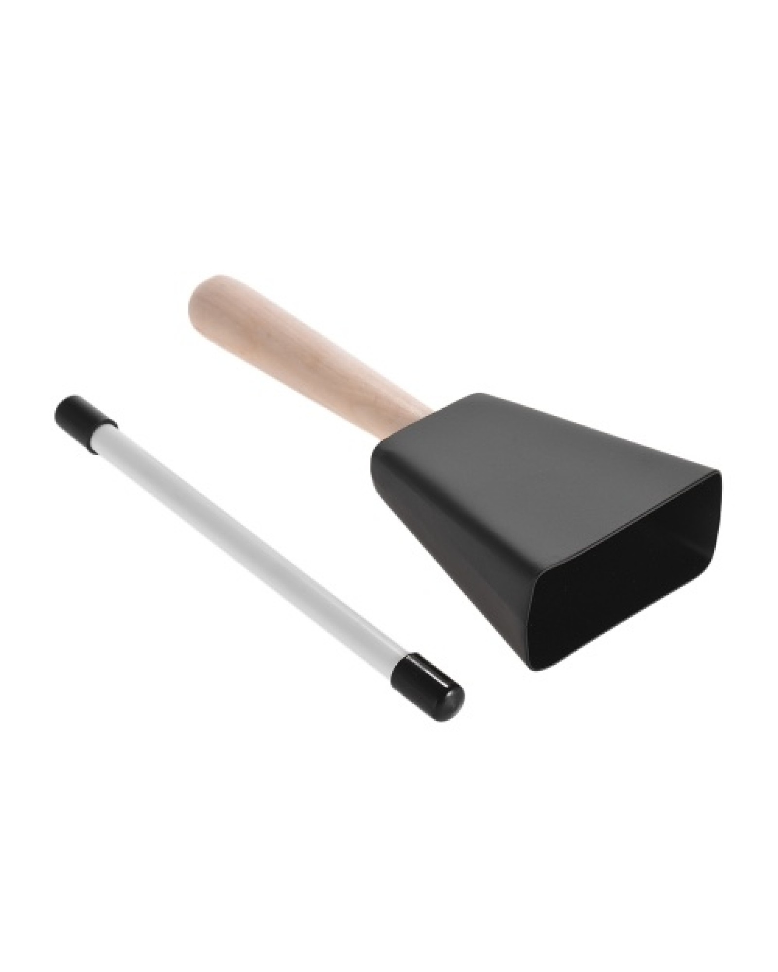 Professional Metal Cowbell with Wooden Handle Mallet Percussion Instrument
