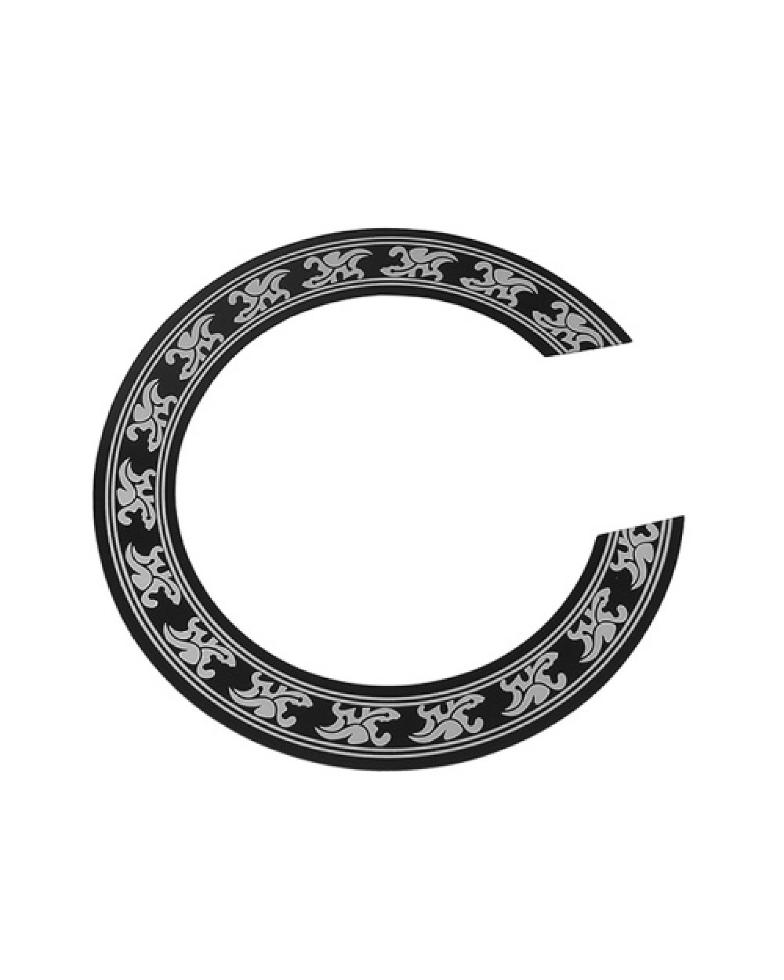 Folk Guitar Rosette Inlay Sticker Circle Sound Hole Decorative Decal Accessory Replacement for 40-41 Inch Guitars