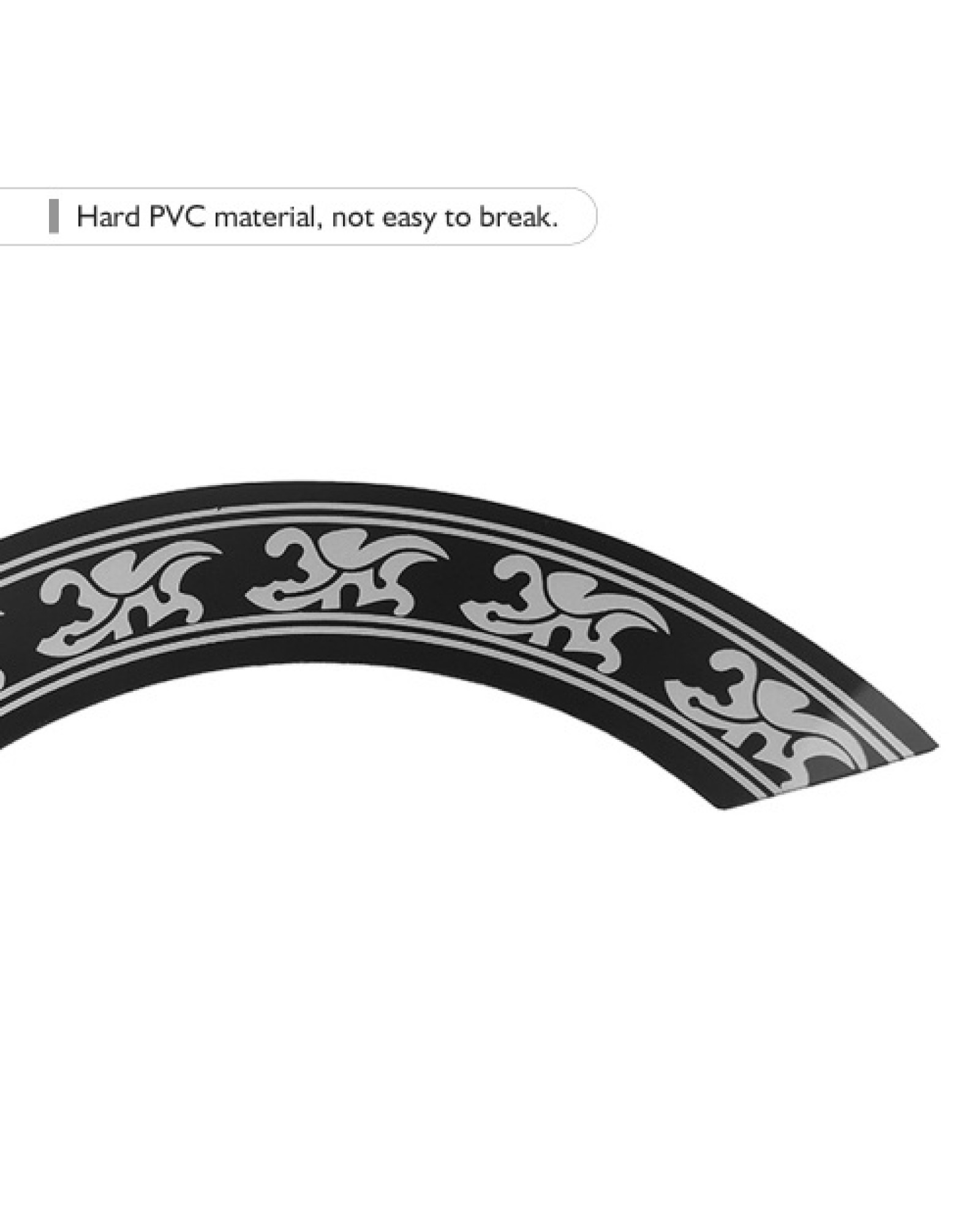 Folk Guitar Rosette Inlay Sticker Circle Sound Hole Decorative Decal Accessory Replacement for 40-41 Inch Guitars