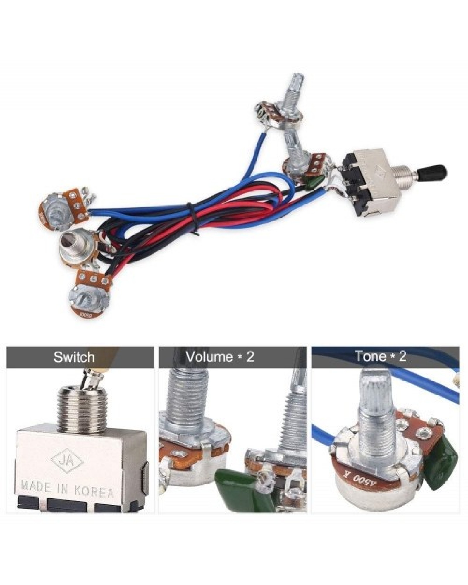 Prewired Wiring Harness Kit for LP Electric Guitar
