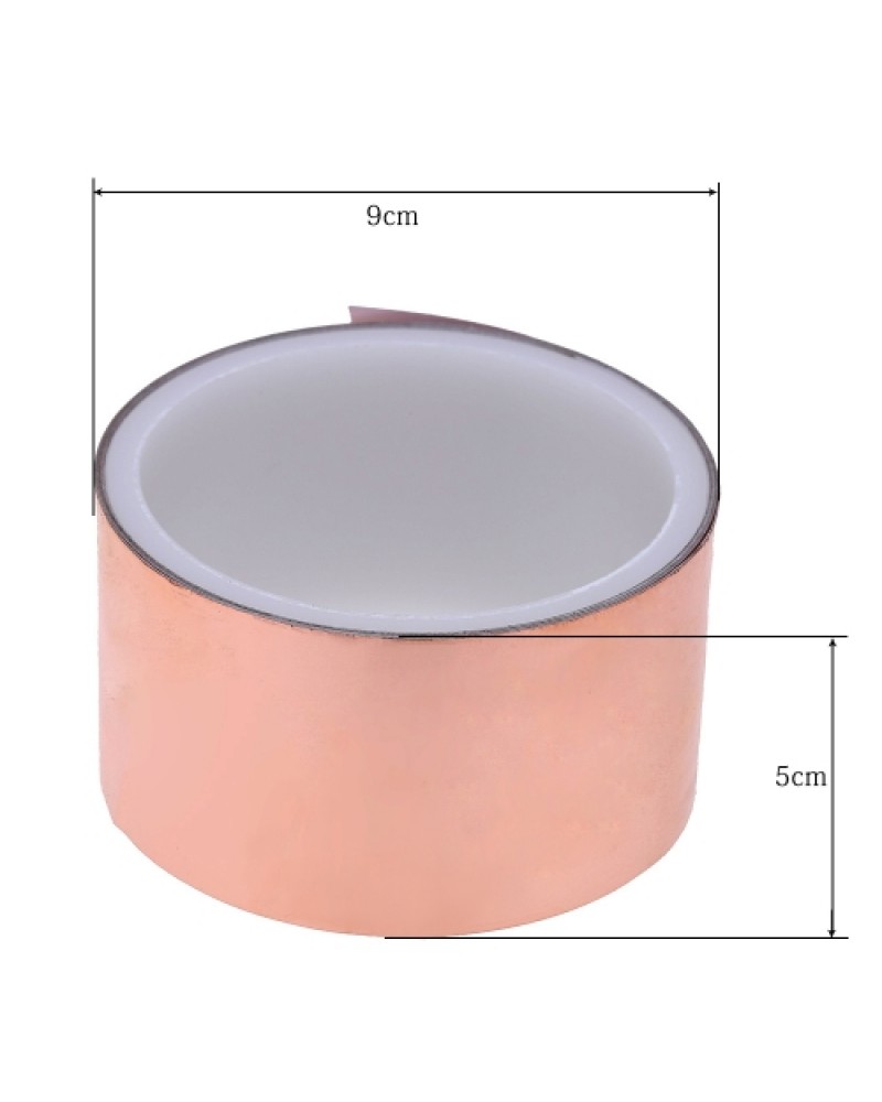 50mm * 2m One Side Copper Foil Tape EMI Shielding Single Conductive Adhesive  for Guitar