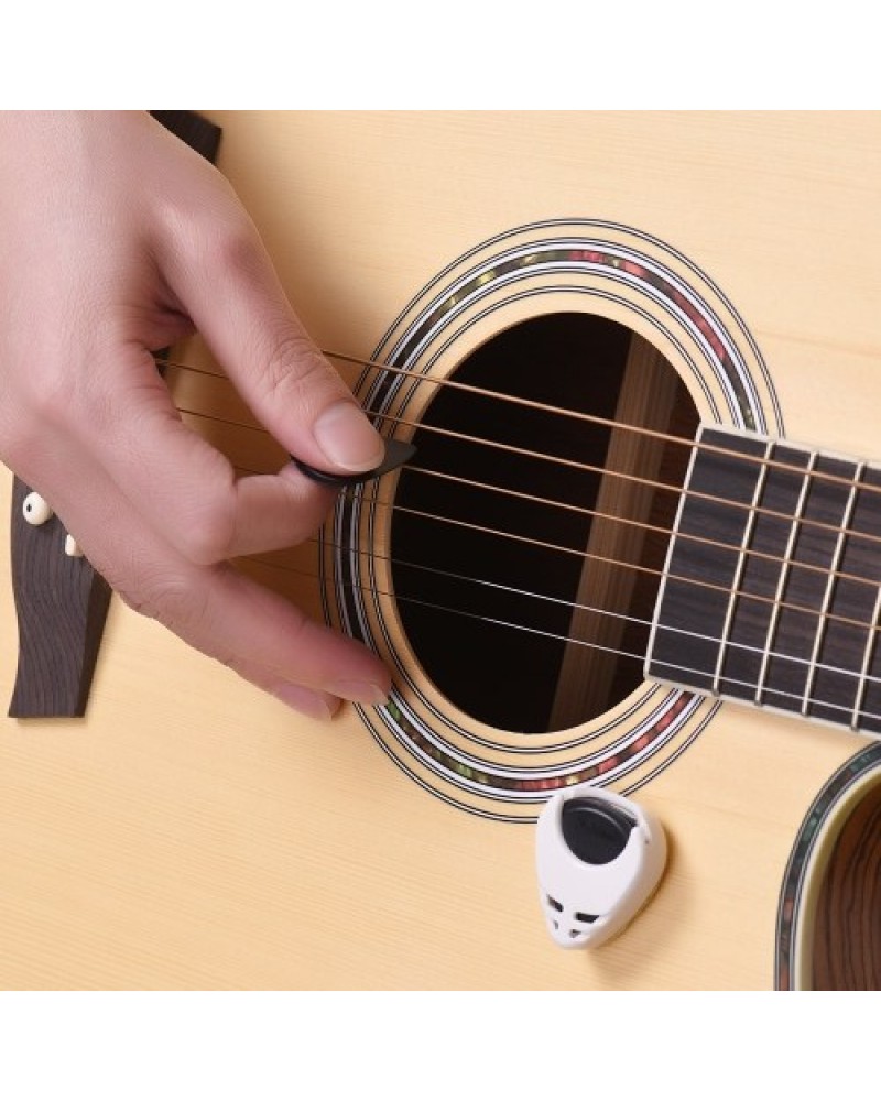 Guitar Accessories Kit Includes 15pcs Silicone Guitar Finger Protectors + 10pcs Guitar Picks for Acoustic Guitar Beginners