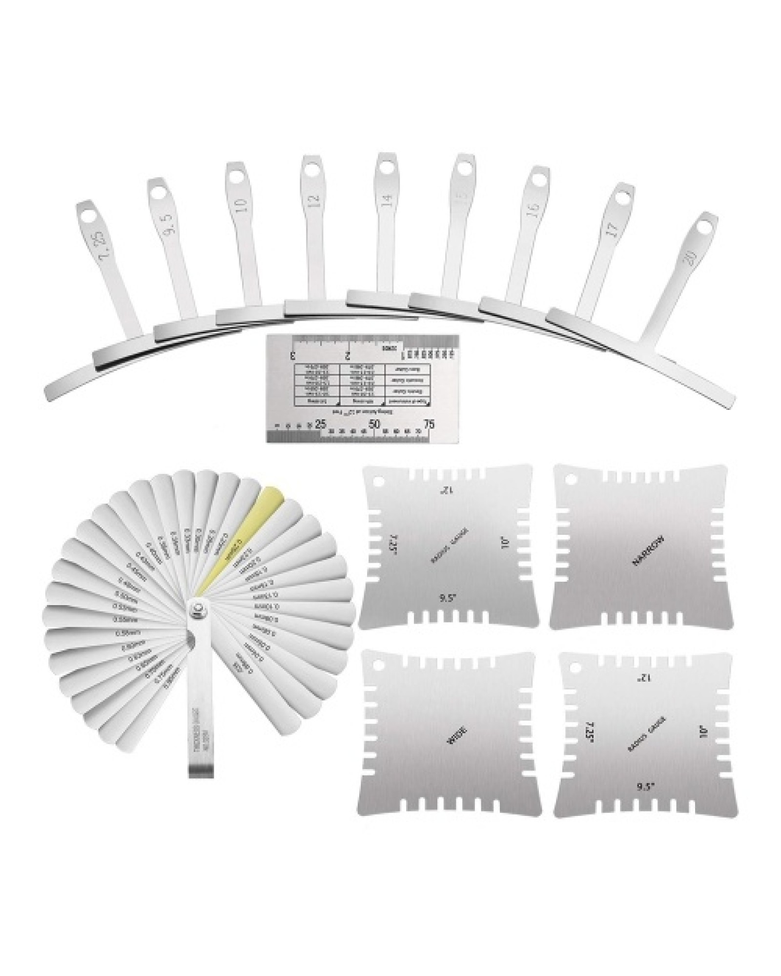 Guitar Luthier Measuring Tool Kit Set