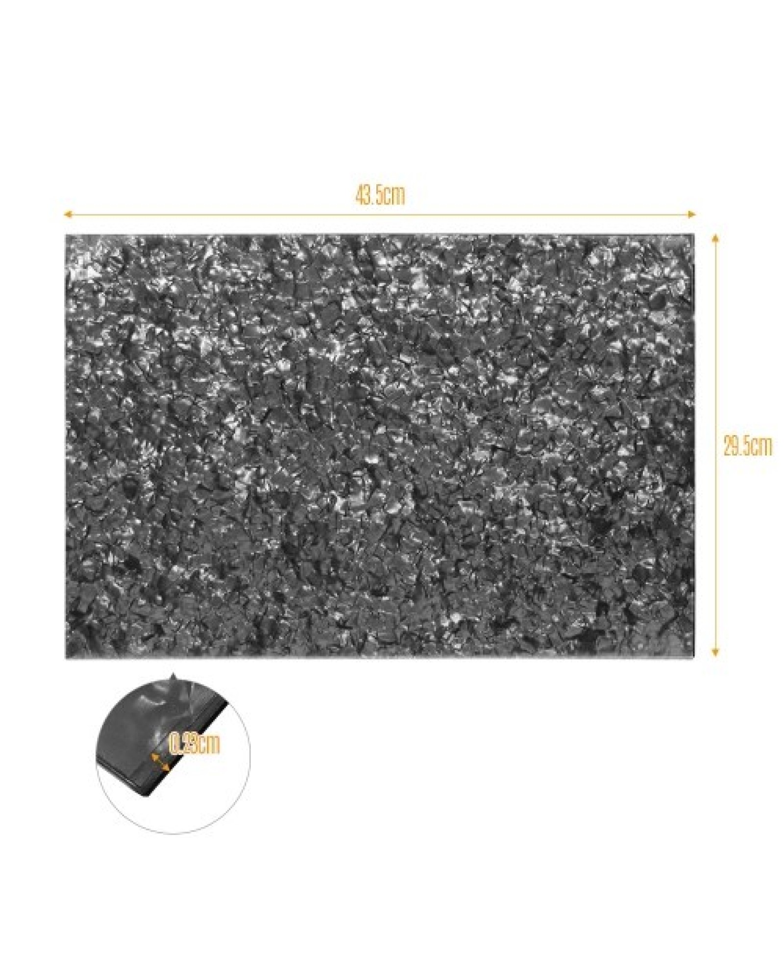 Electric Guitar Blank Pickguard Board Scratch Plate PVC DIY Customed Guitar Parts Multi-Ply Construction Grey Pearl