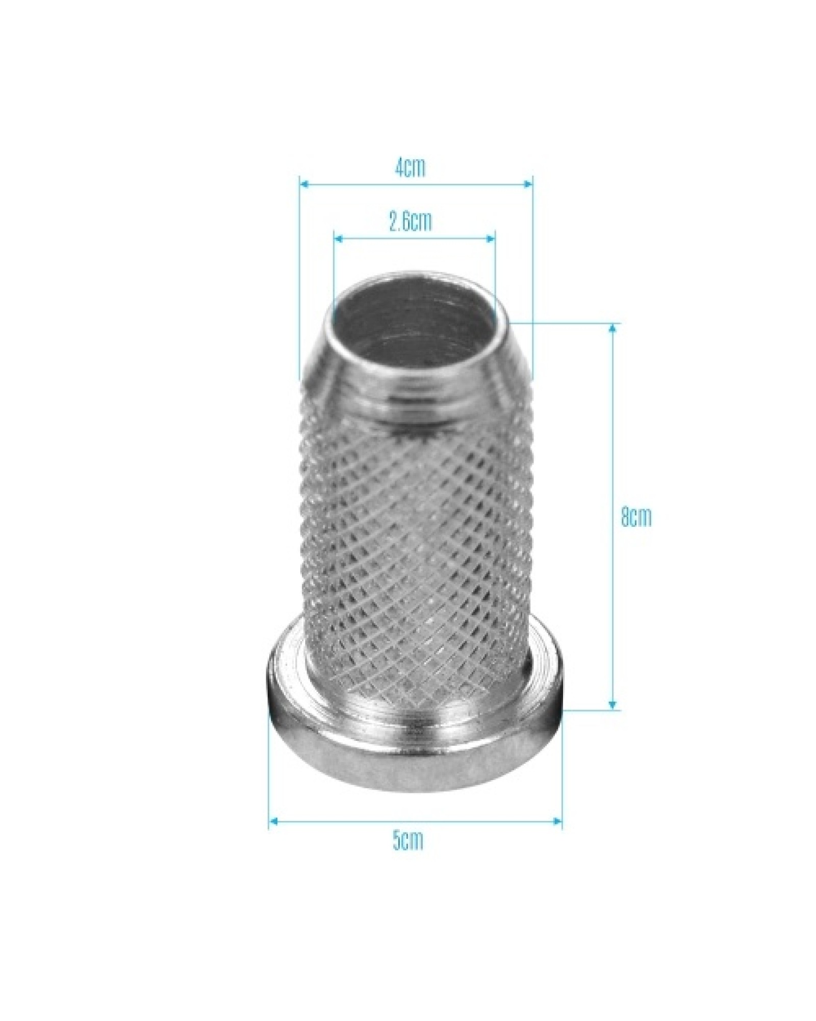 String-Through Body String Ferrules Small Size Metal Hardware Parts for Electric Guitars Set of 6PCS Silver