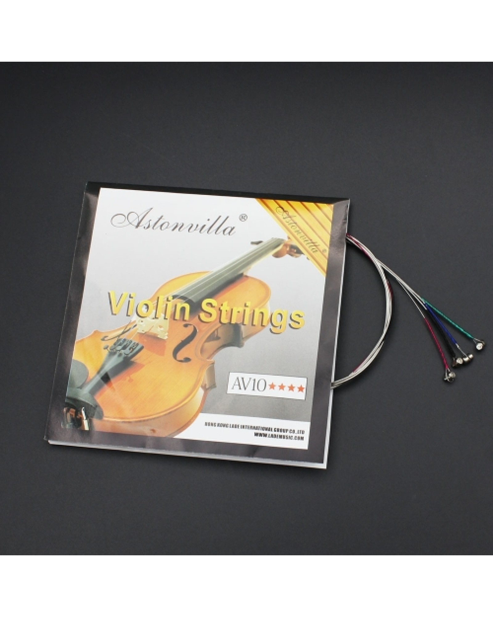4pcs A Set of Violin Strings C-G-D-A Steel Core Nickel Silver Wound Exquisite Stringed Musical Instrument Parts Accessories