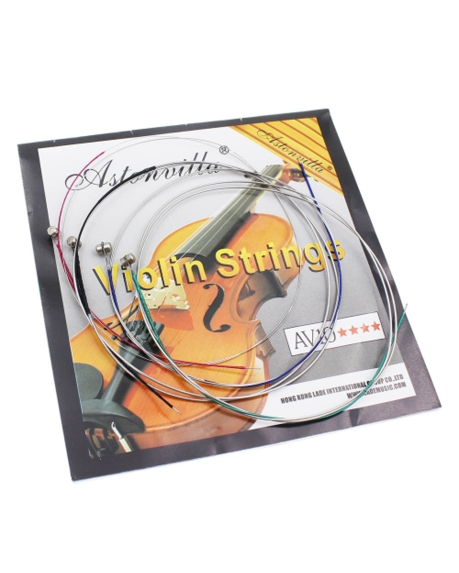4pcs A Set of Violin Strings C-G-D-A Steel Core Nickel Silver Wound Exquisite Stringed Musical Instrument Parts Accessories