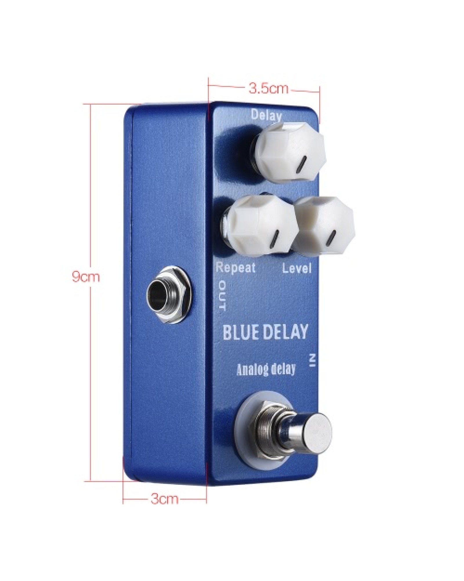 Mini Analog Delay Guitar Effect Pedal True Bypass Zinc-aluminium Alloy Body