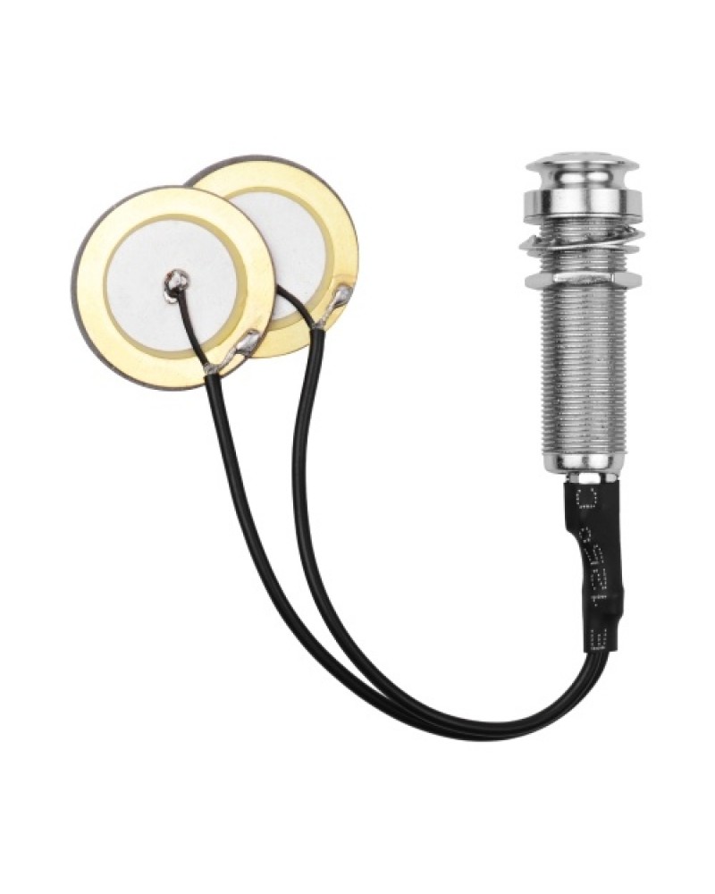 Acoustic Guitar Pickup Adhesive Instrument Pickup Mini Transducer with 1/4 Inch Jack for Violin Mandolin Ukulele