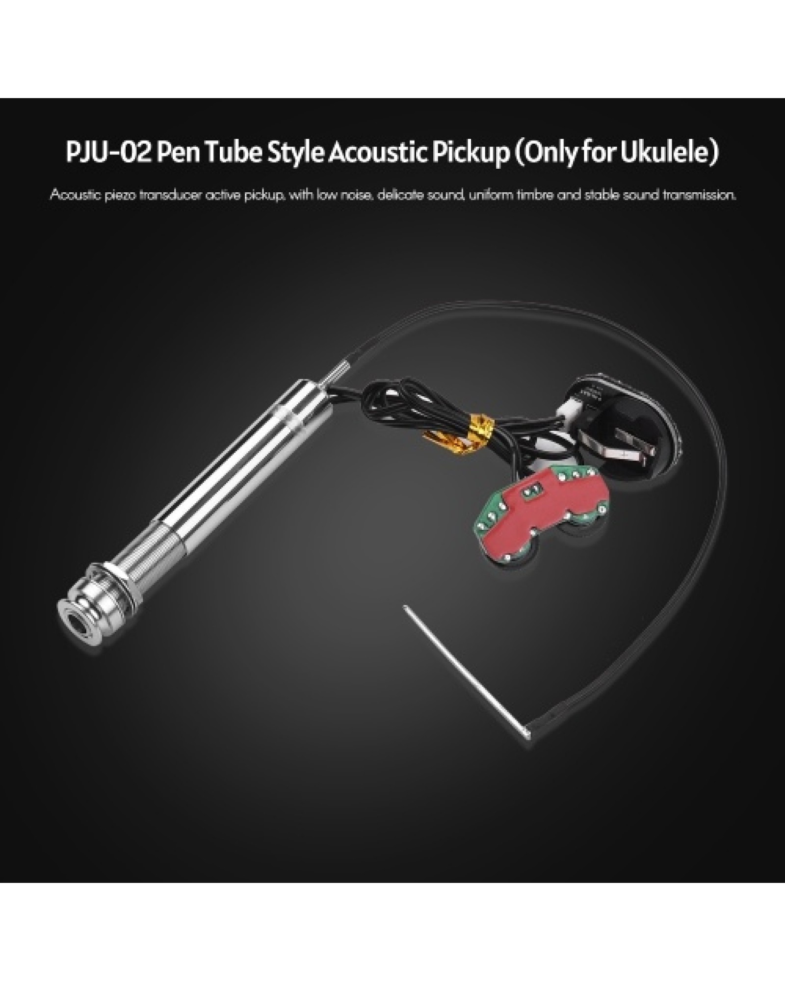 Sound Hunter PJU-02 Pen Tube Style Acoustic Piezo Transducer Pickup