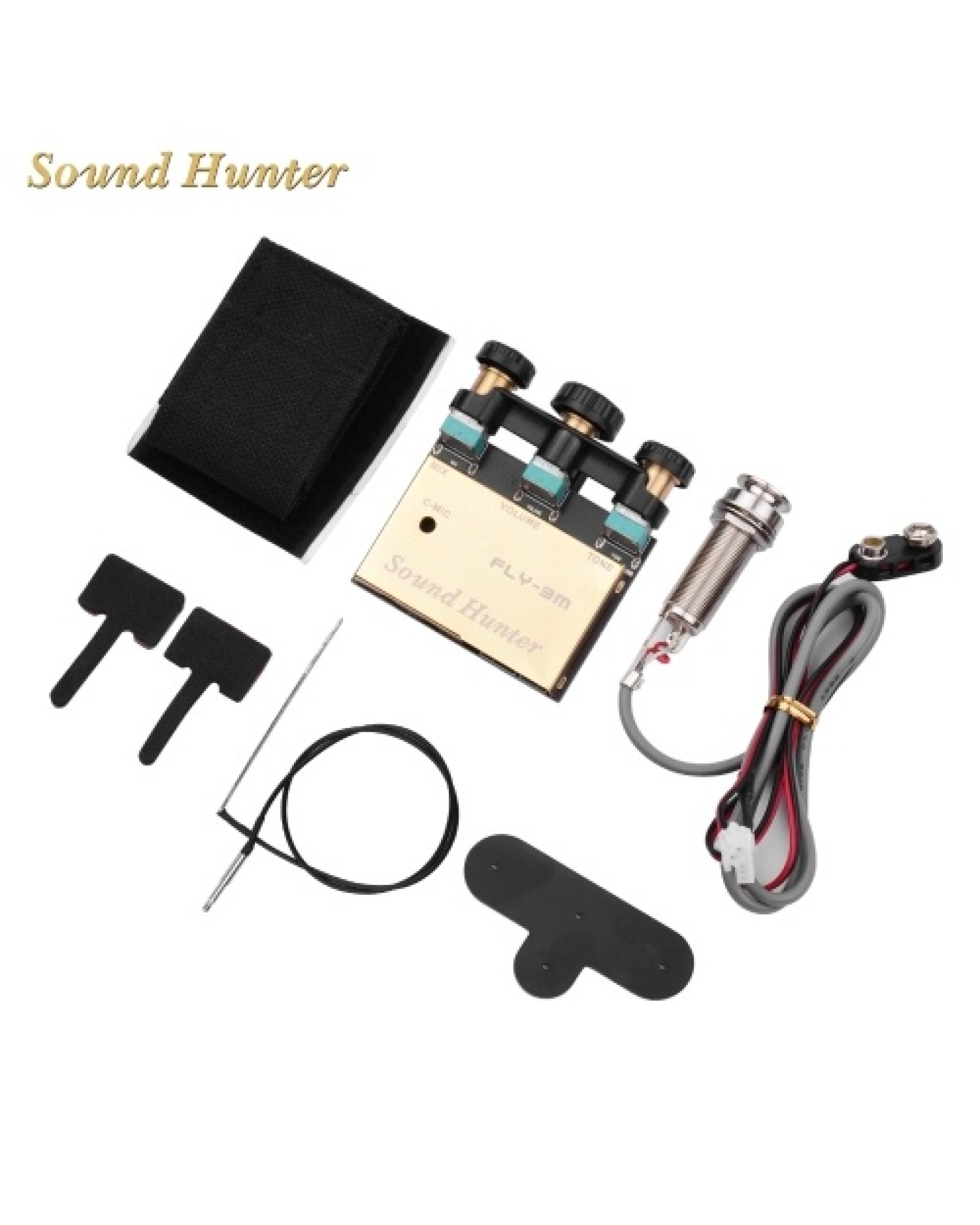 Sound Hunter Guitar Pickup Acoustic Guitar Onboard Active Piezo Pick Up