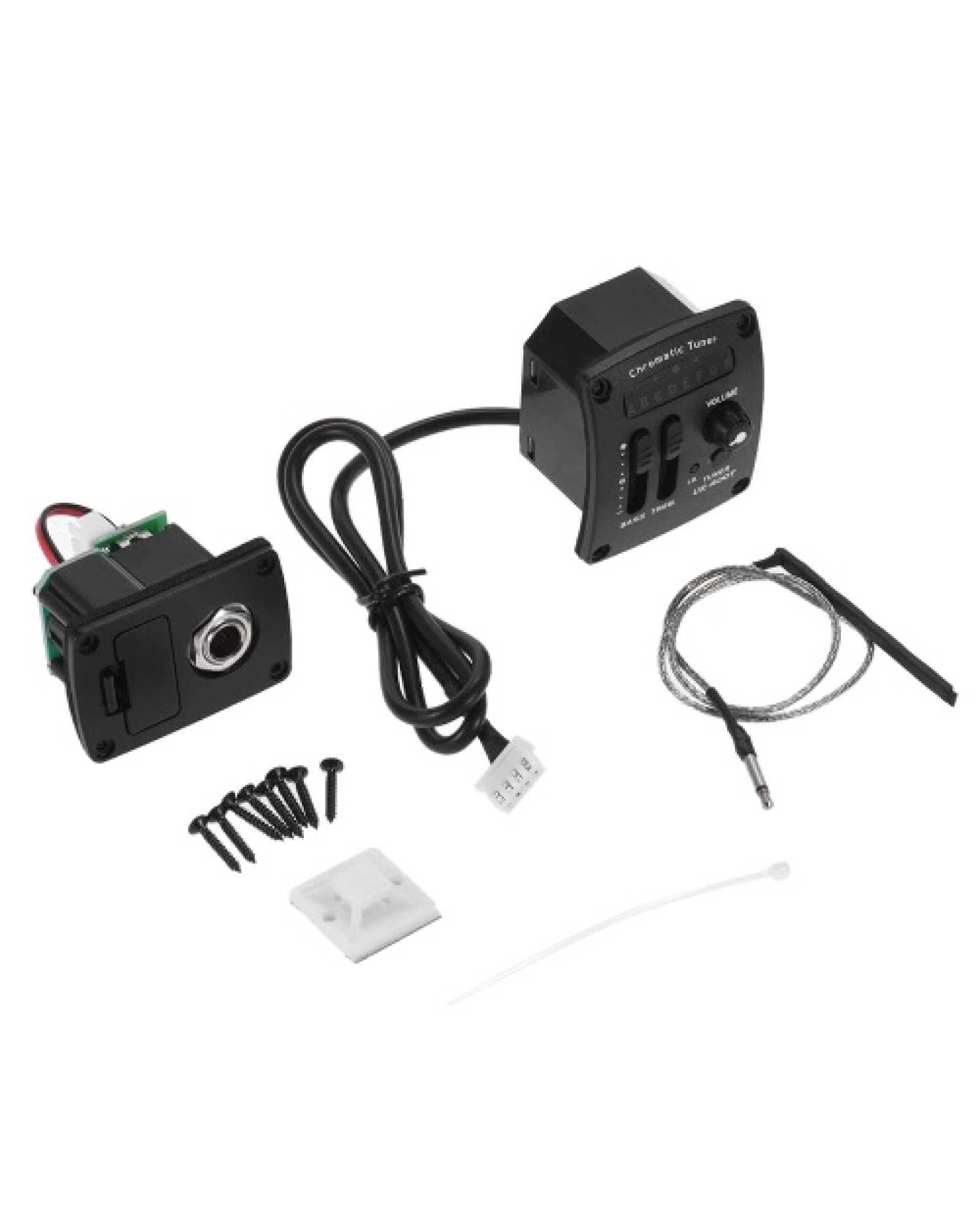 UK-400T Ukulele Ukelele Piezo Pickup Preamp 2-Band EQ Equalizer Tuner System