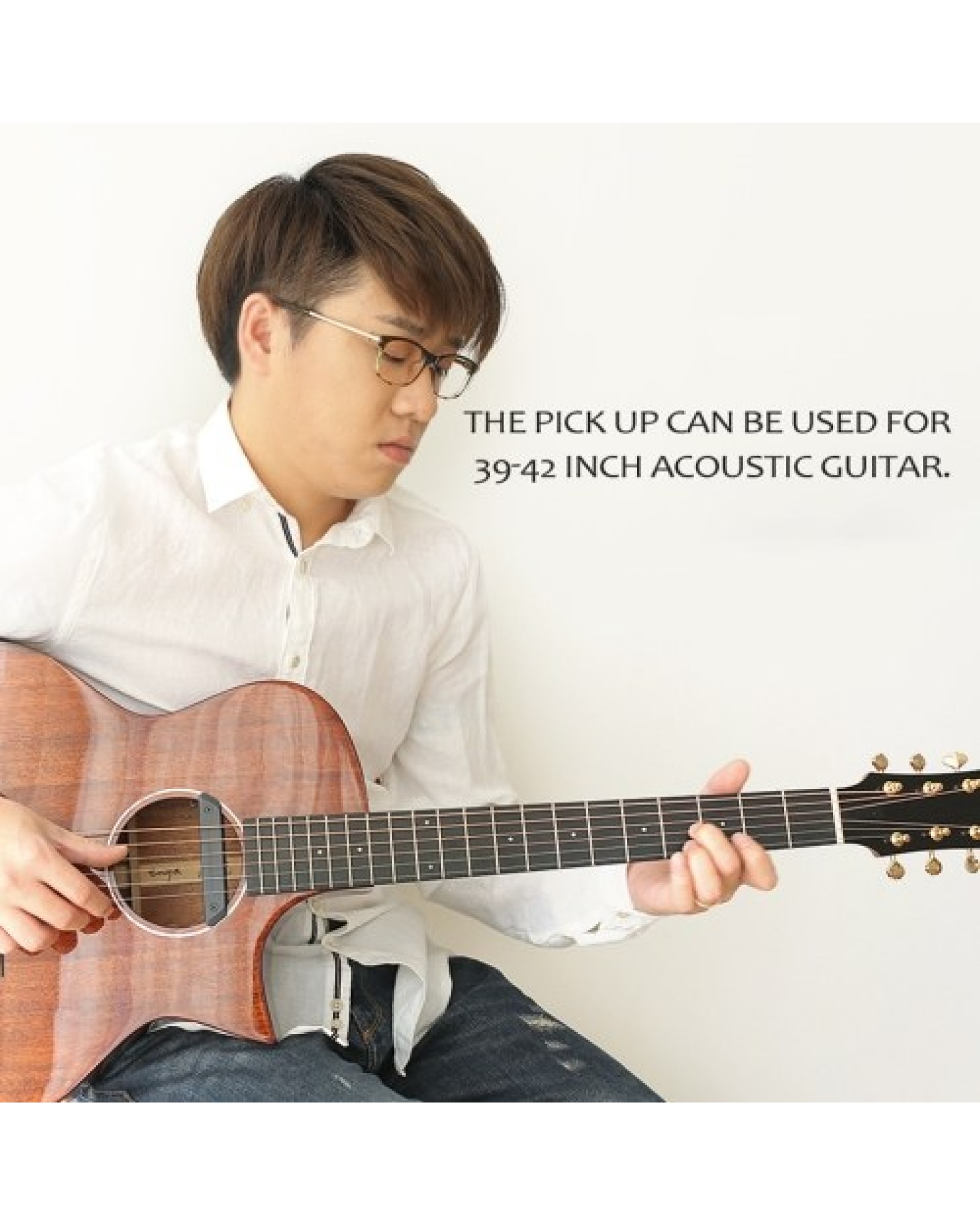Acoustic Guitar Pickup Single Double Pickups Preamp System Avoid Opening for 39-42 Inch Pick-Up Guitar Accessories