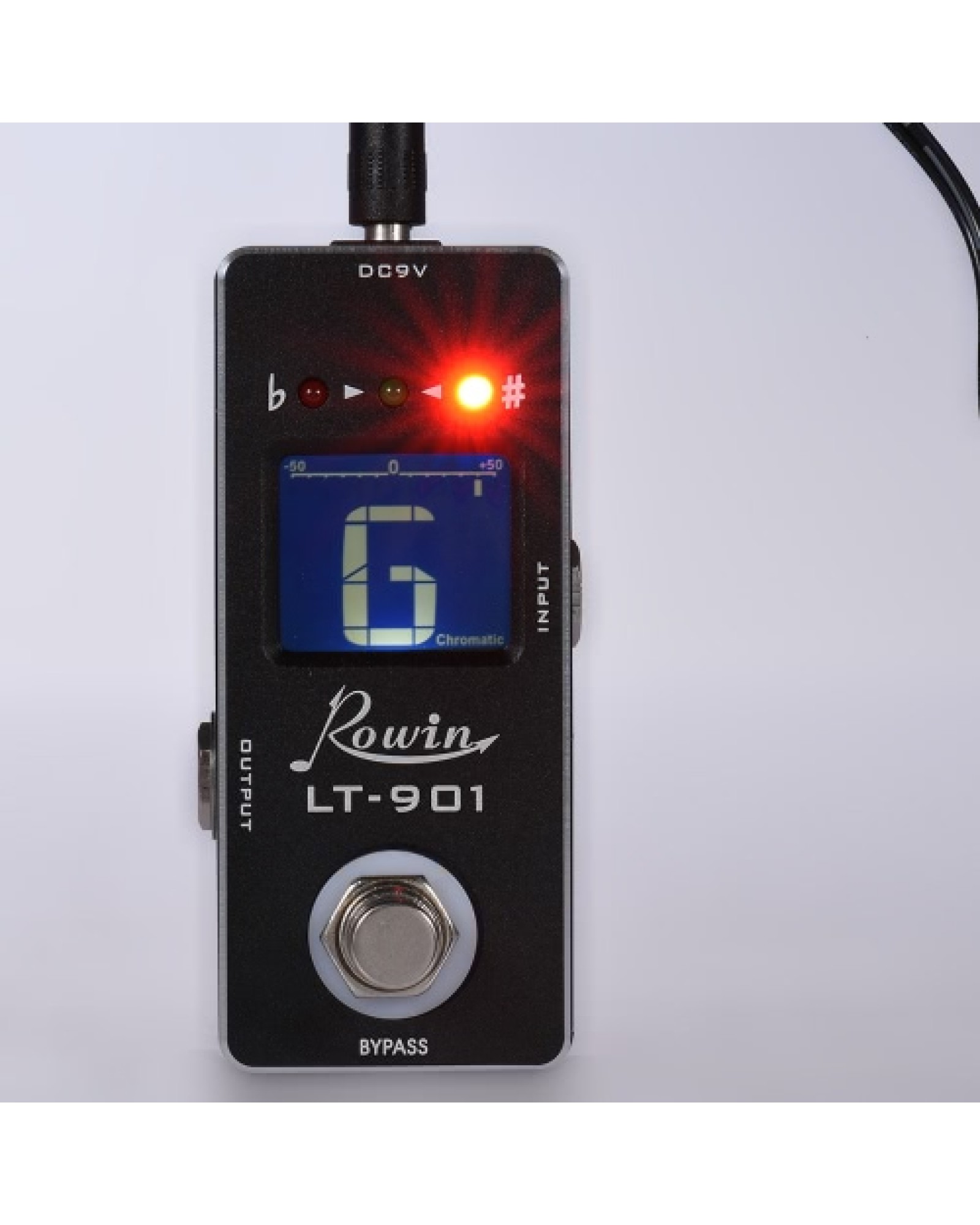 Mini Chromatic Guitar Tuner Pedal Effect True Bypass LCD Display